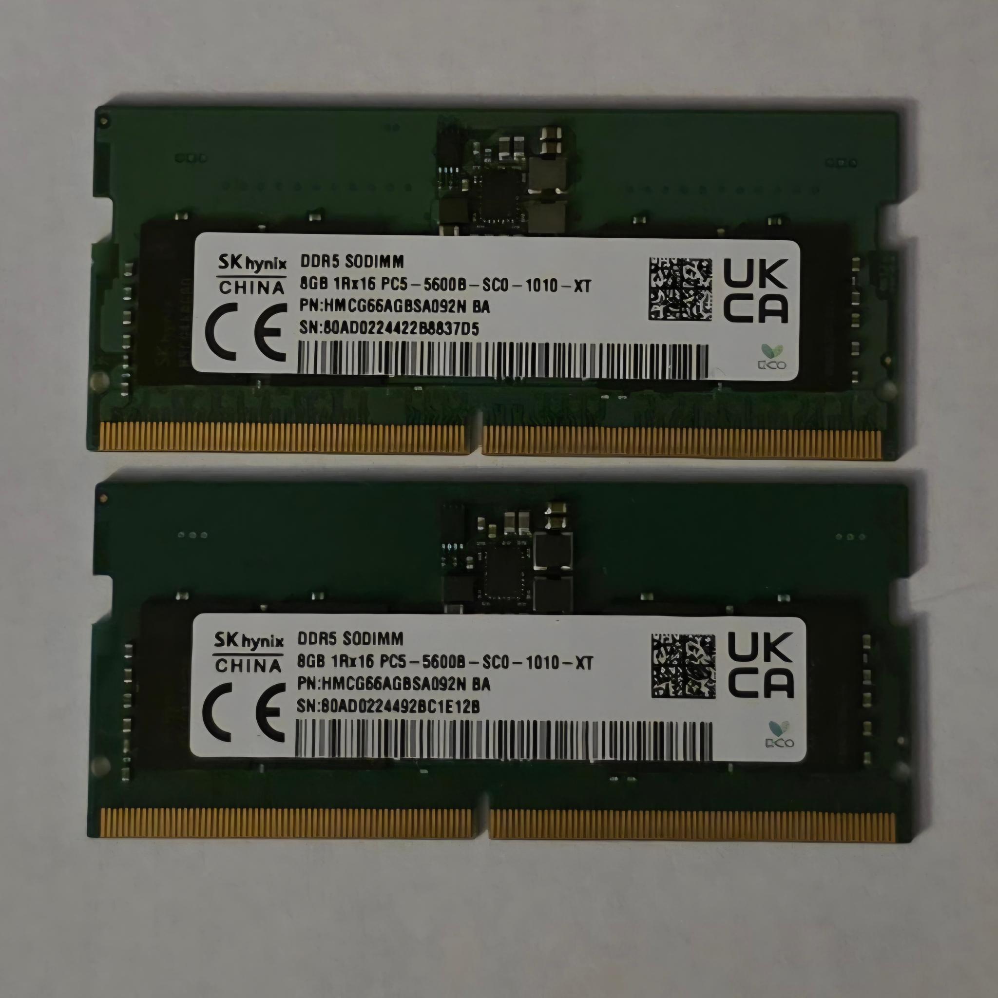 SKHynix 16GB (2 x 8GB) DDR5 5600MHz SODIMM