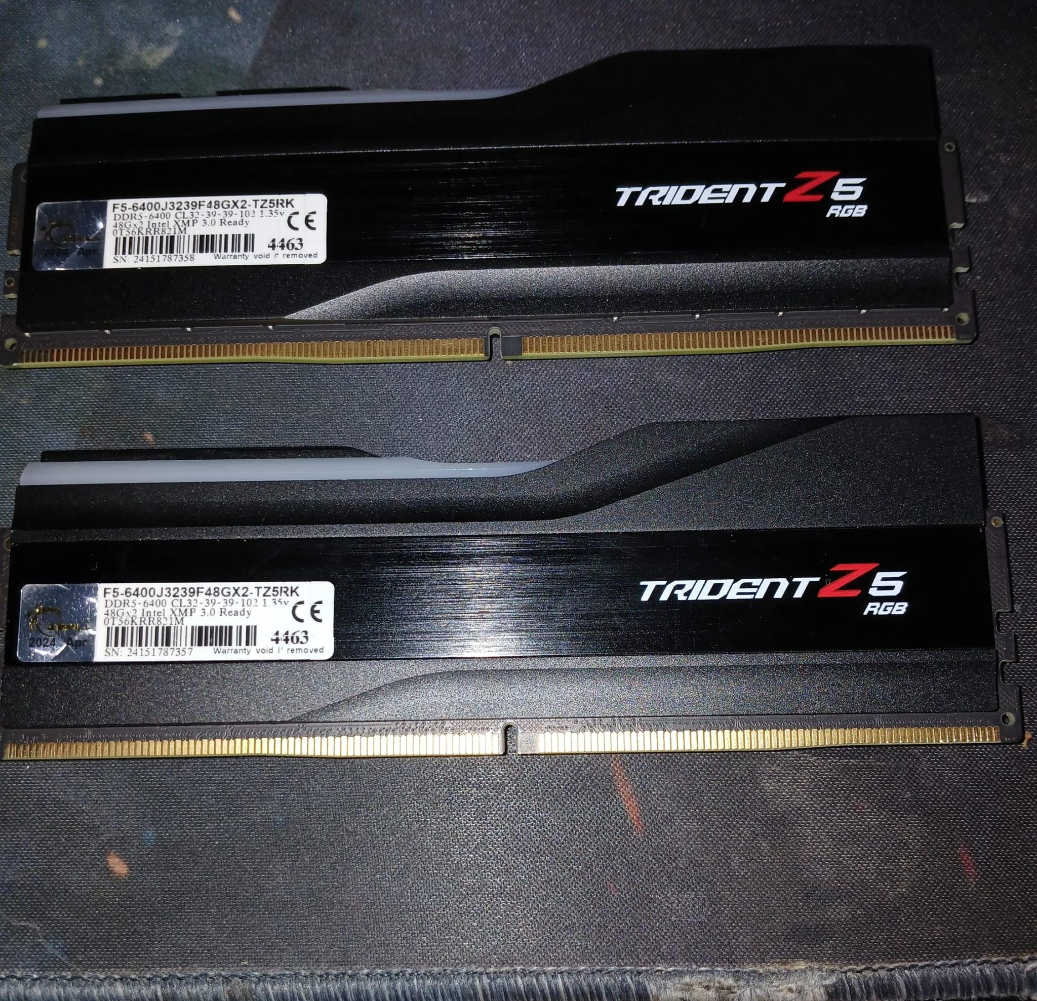 G.Skill Trident Z RGB 96GB (2×48GB) DDR5-6400 CL32 Memory