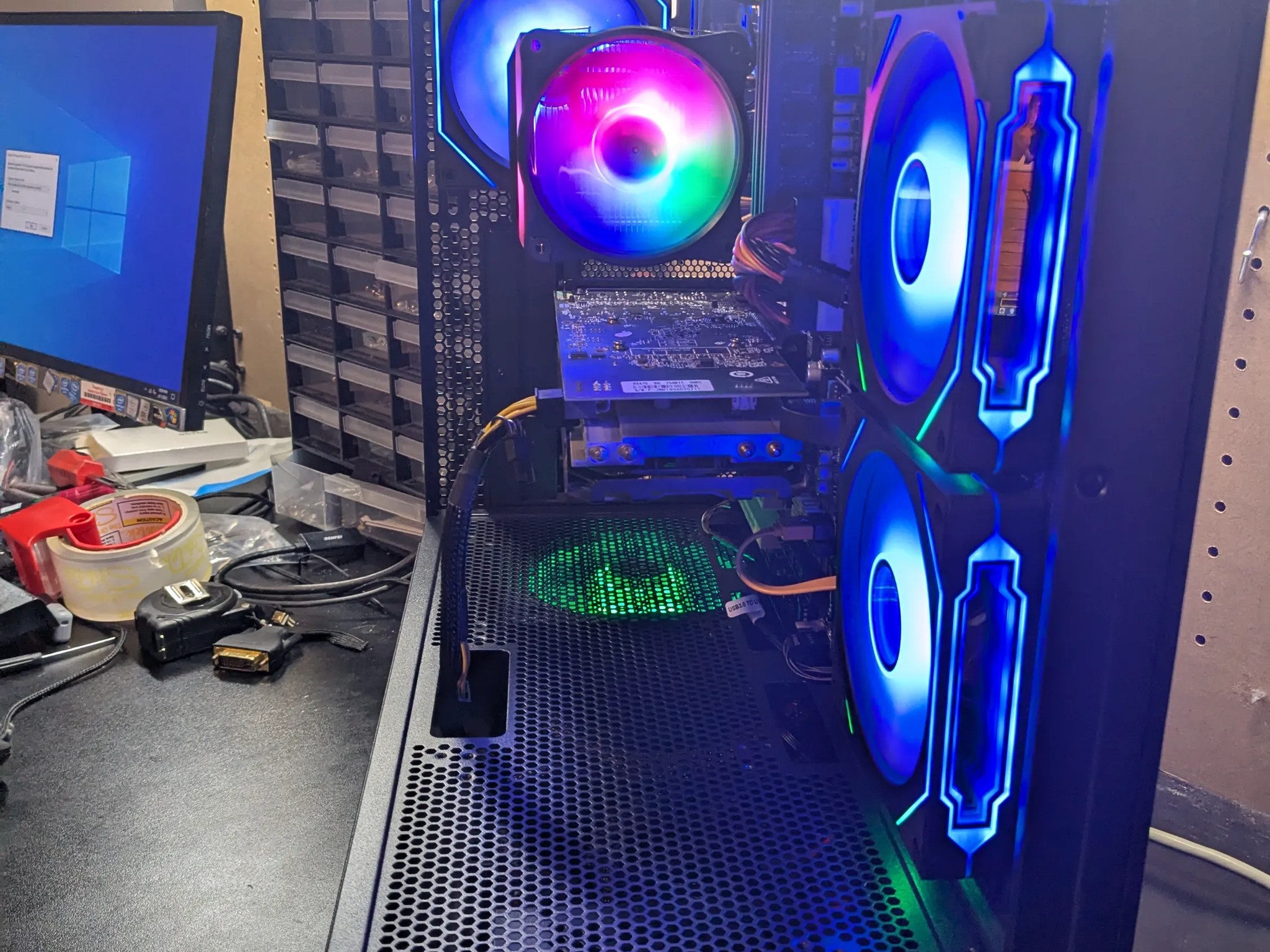 100 FPS Fortnite | 180 Day Warranty | i5-4570S , 16GB RAM, 480GB SSD, RX 470 8GB, RGB, Wifi, Win10