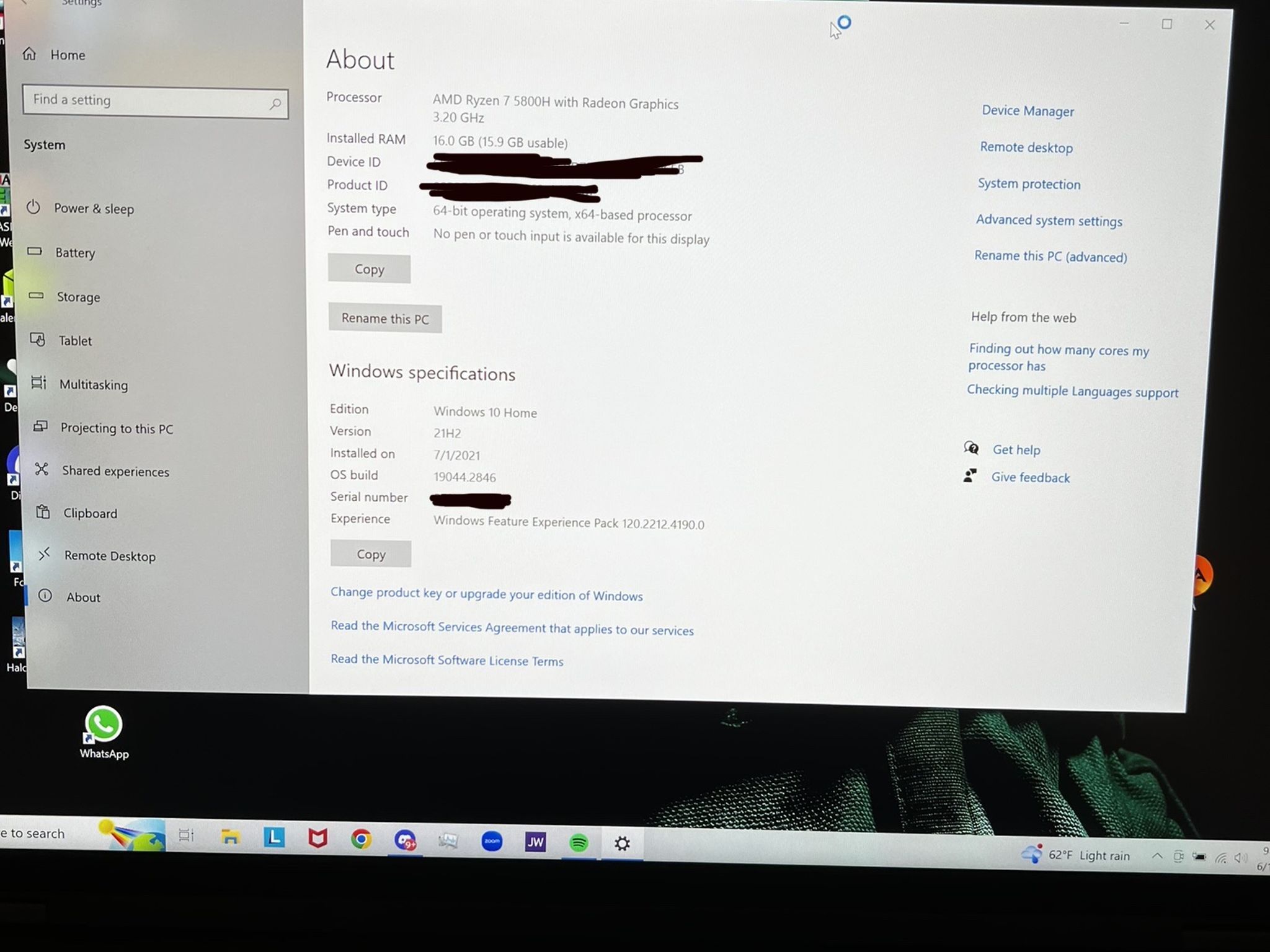 Lenovo Legion 5 Pro 16” (2 x 1TB SSD, AMD Ryzen 7 5800H, 3.2 GHz, 16 GB)