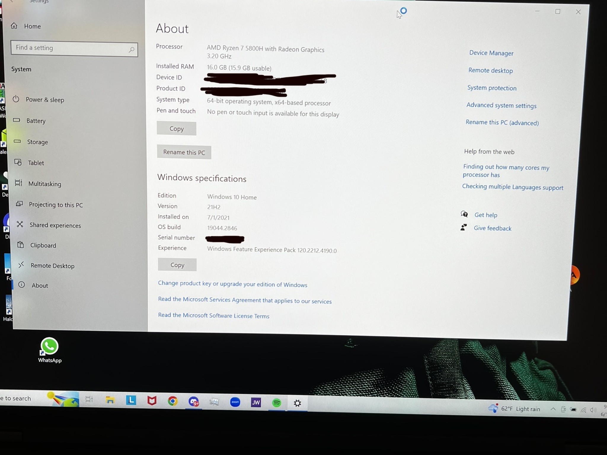 Lenovo Legion 5 Pro 16” (2 x 1TB SSD, AMD Ryzen 7 5800H, 3.2 GHz, 16 GB)
