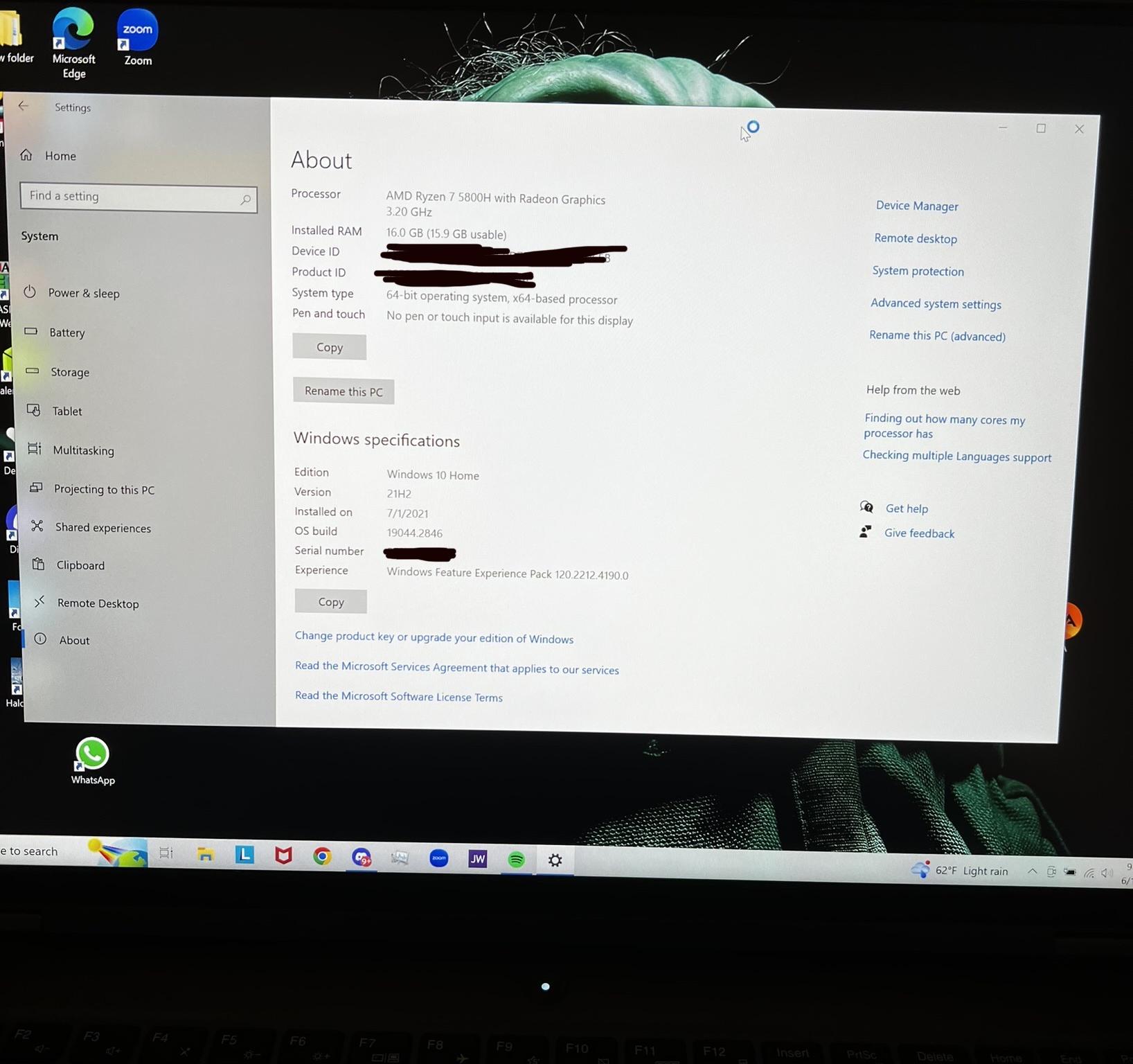 Lenovo Legion 5 Pro 16” (2 x 1TB SSD, AMD Ryzen 7 5800H, 3.2 GHz, 16 GB)
