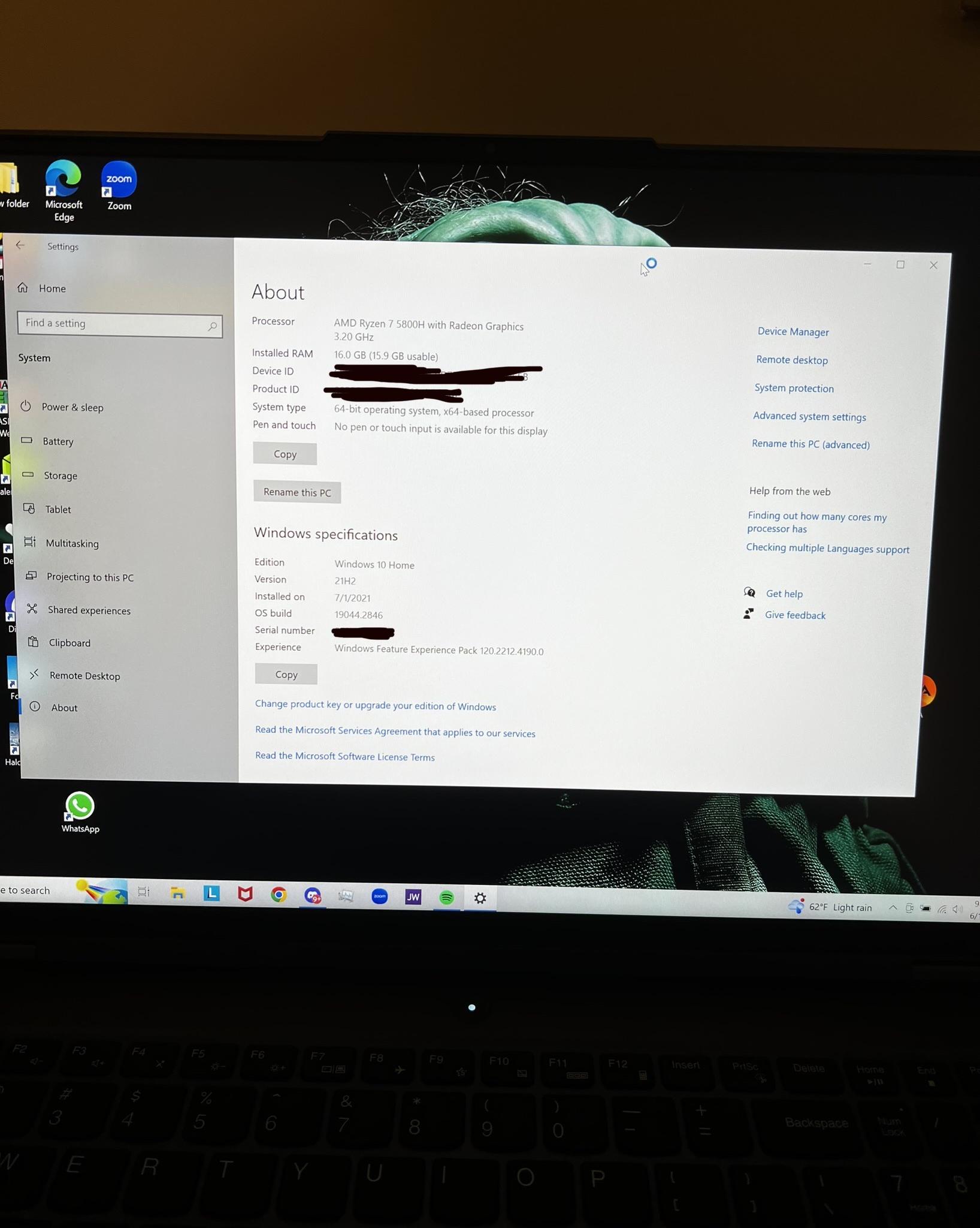 Lenovo Legion 5 Pro 16” (2 x 1TB SSD, AMD Ryzen 7 5800H, 3.2 GHz, 16 GB)