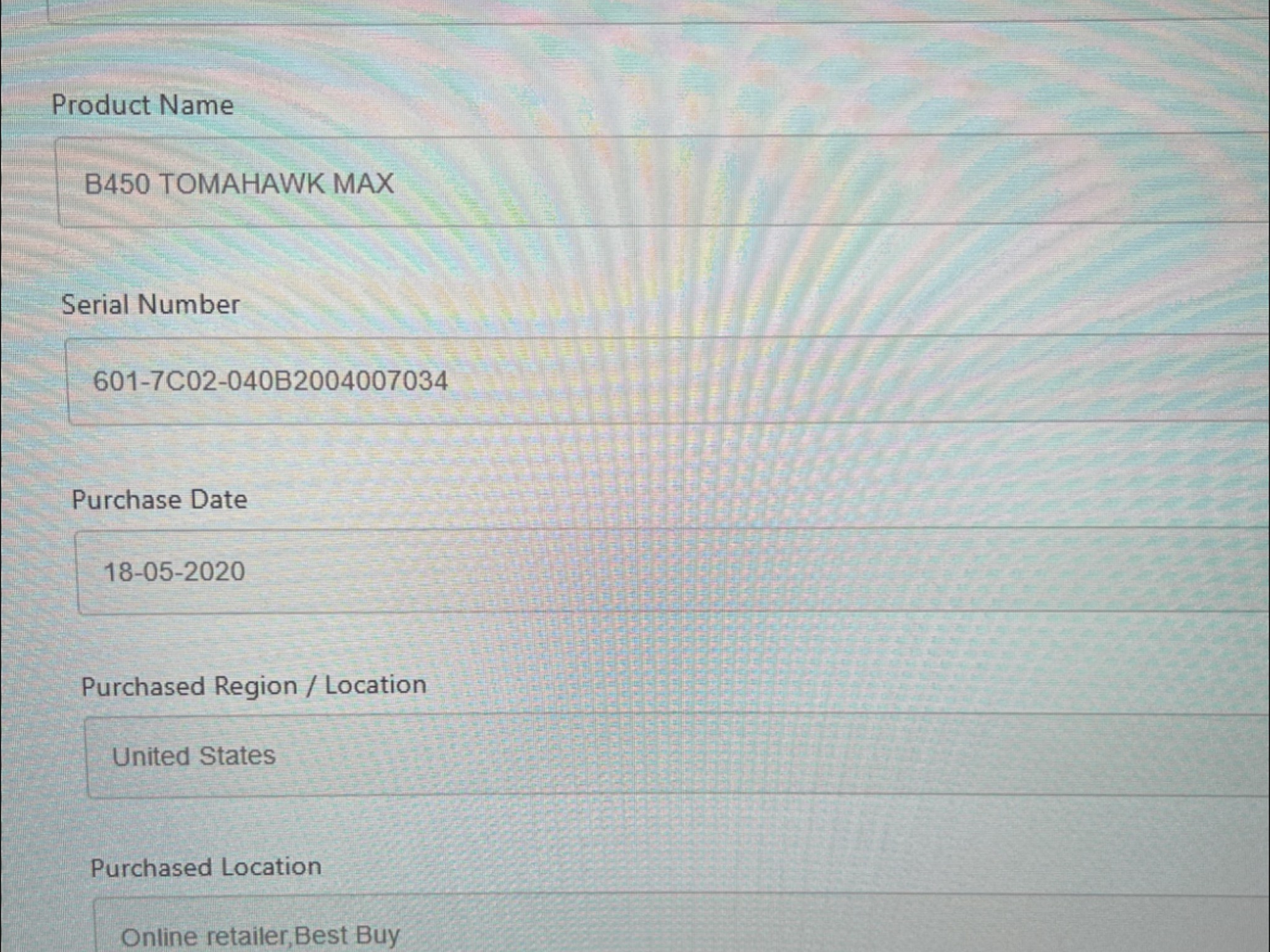 MSI B450 Tomahawk Max - AM4