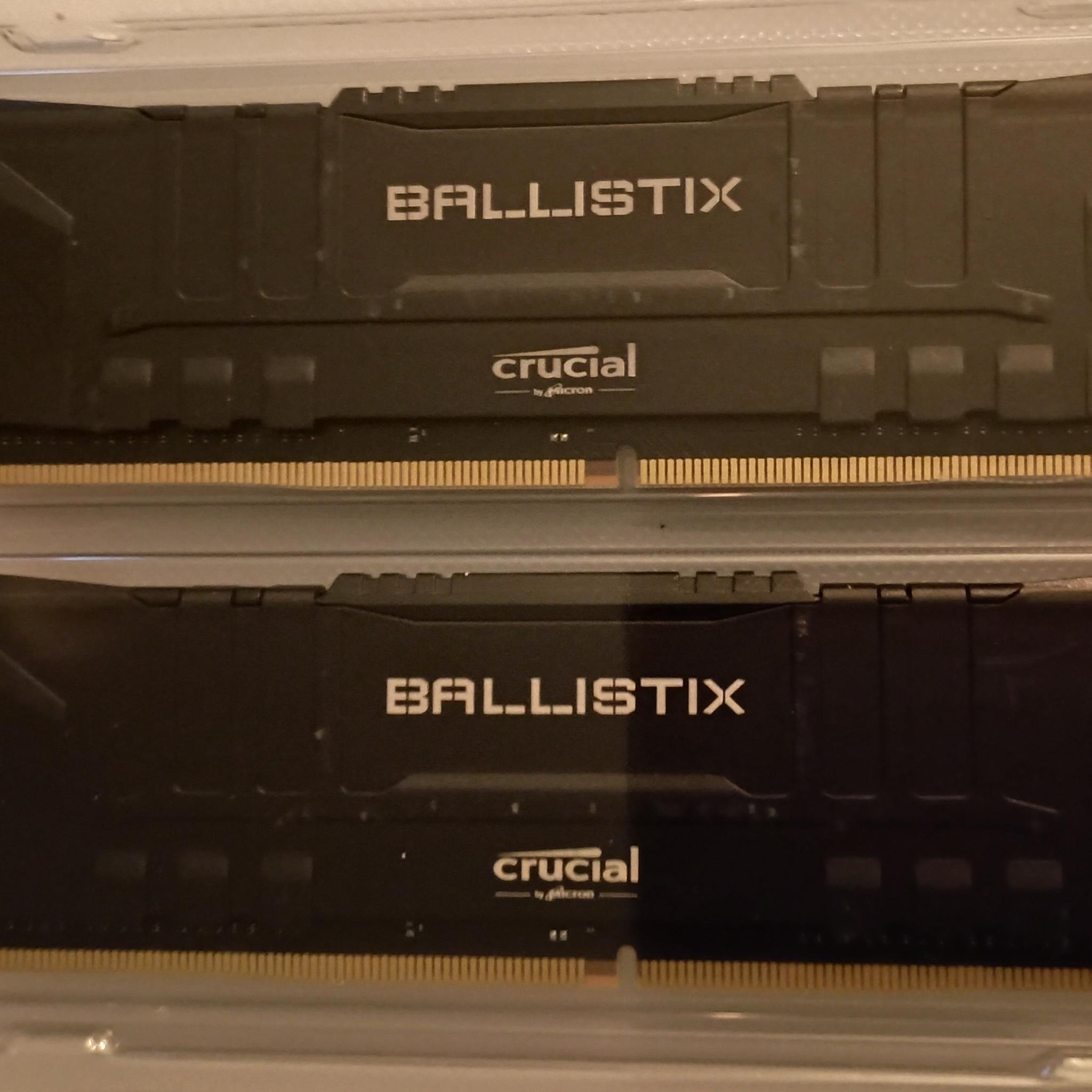 Crucial Ballistix 16gb DDRR4 3600mhz 2x8GB memory kit. BL2K8G36C16U4B