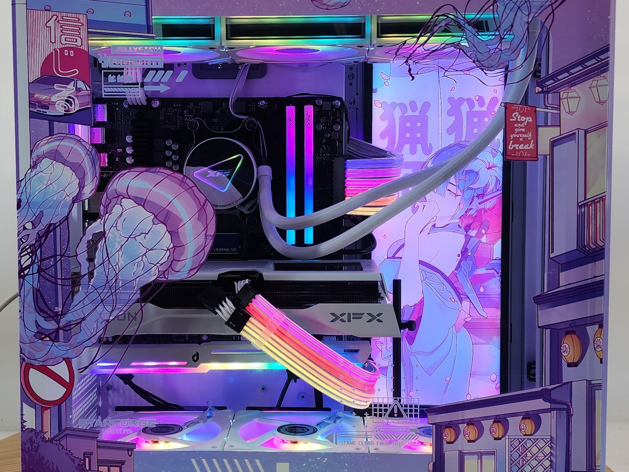 Gaming PC Ryzen 7 9700X 32GB RAM 1TB SSD RX 9060 XT 16GB Windows 11 Computer
