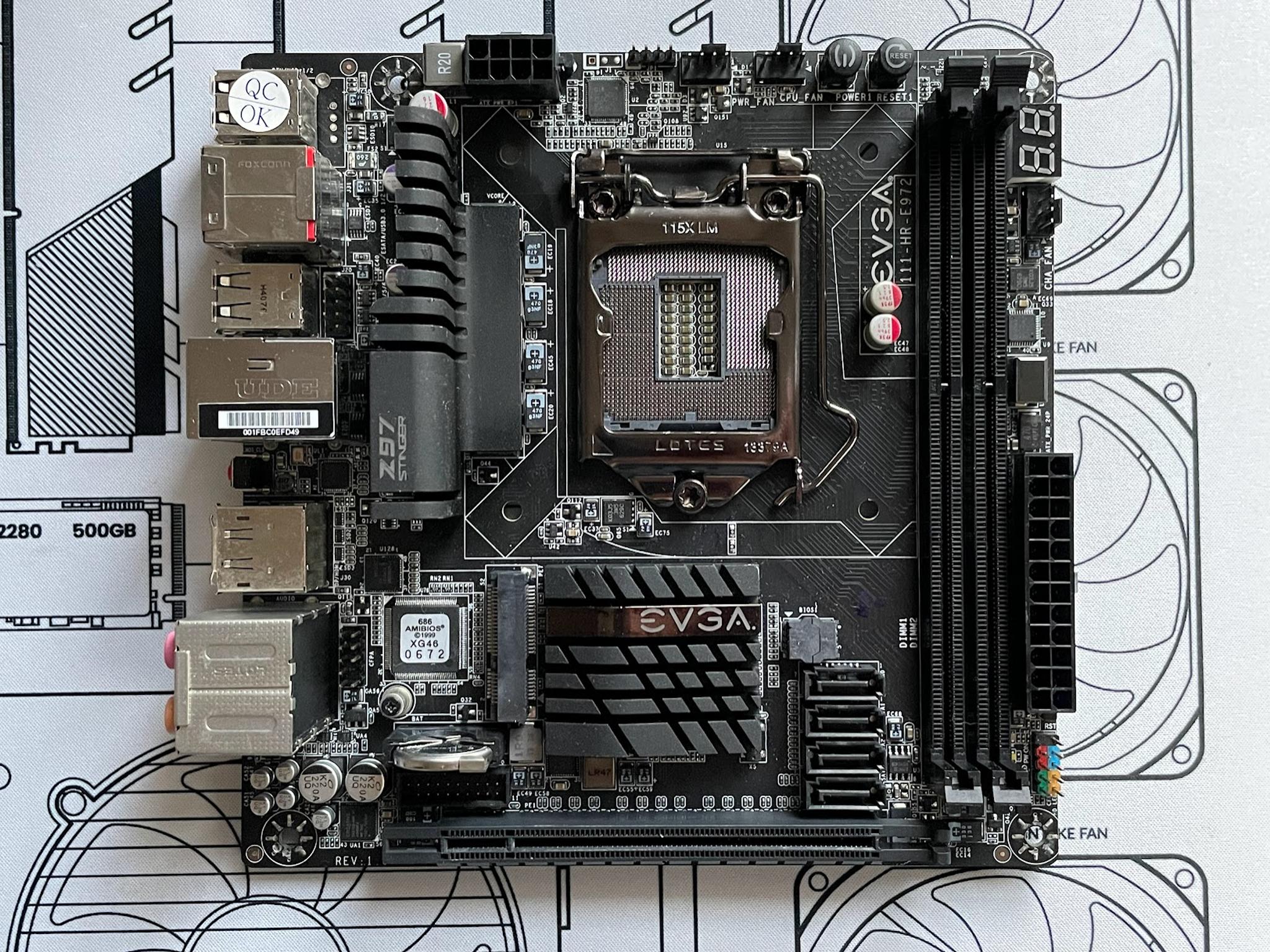 *RARE!* EVGA Z97 Core3D Mini-ITX computer motherboard LGA 1150 (Factory Refurbished by EVGA)