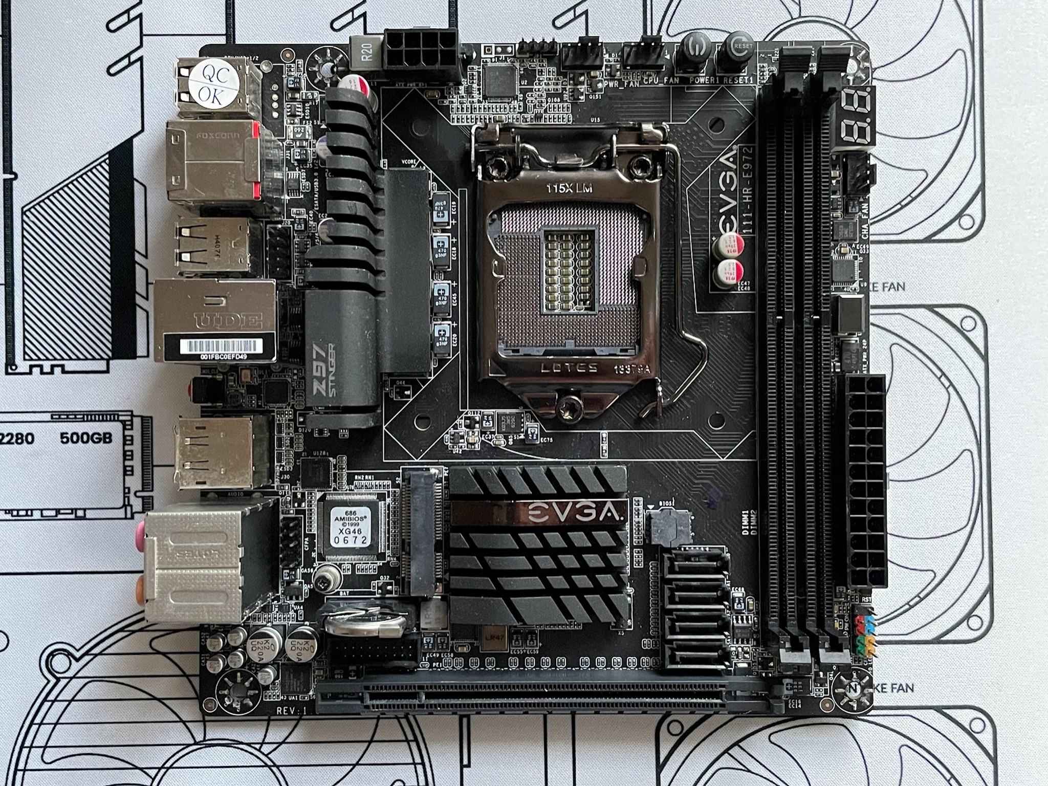 *RARE!* EVGA Z97 Core3D Mini-ITX computer motherboard LGA 1150 (Factory Refurbished by EVGA)