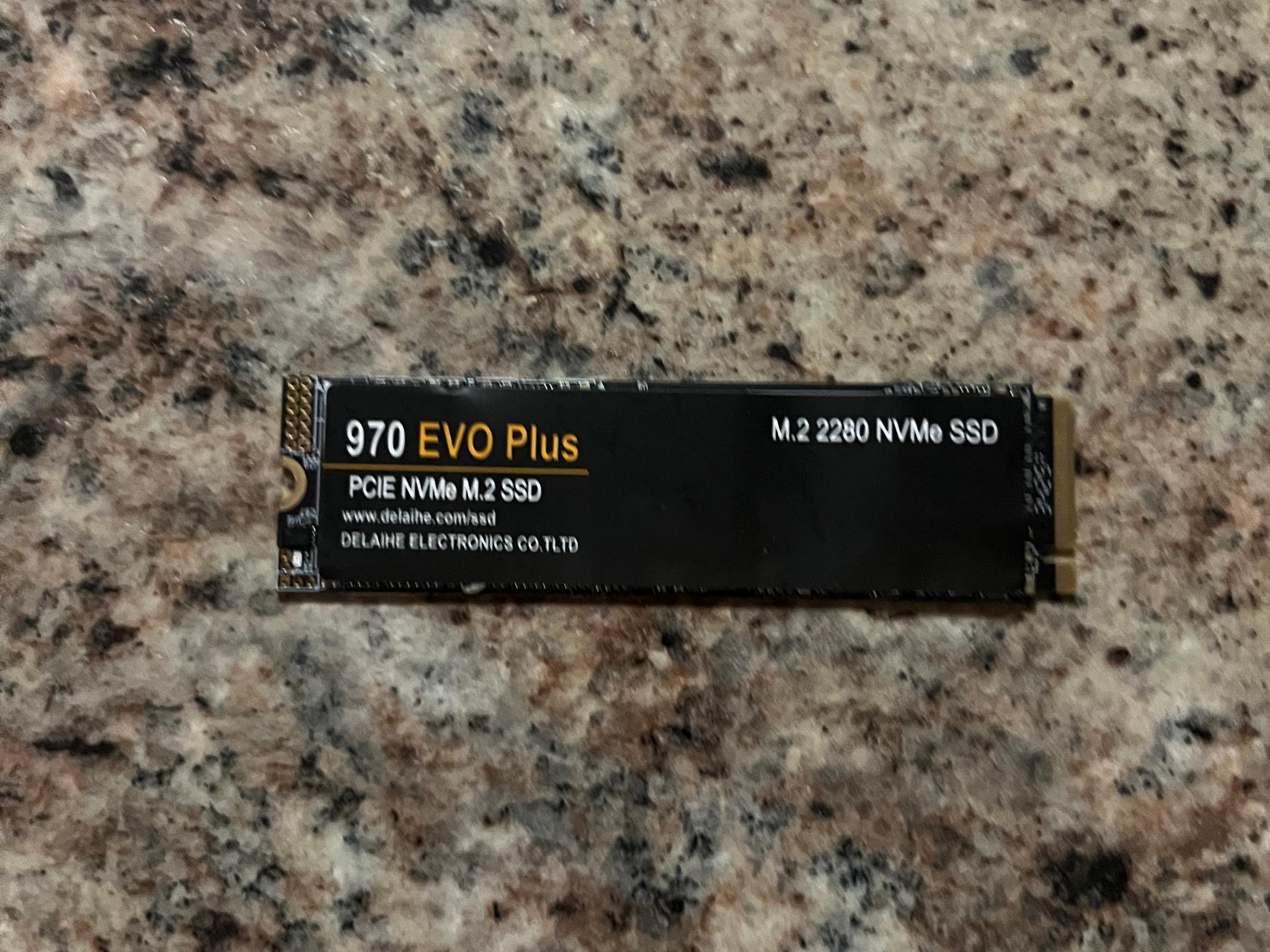 Untested 1tb m.2 nvme ssd 970 evo plus: read description