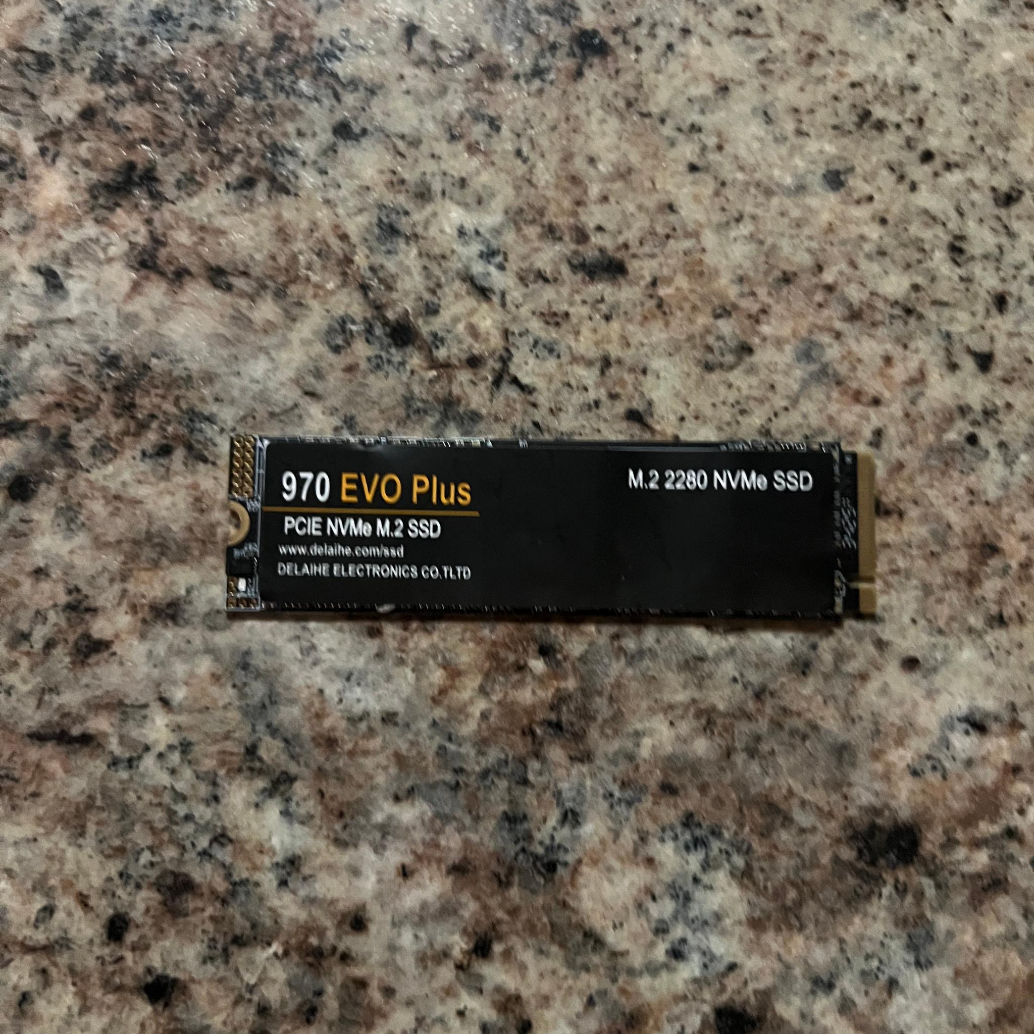 Untested 1tb m.2 nvme ssd 970 evo plus: read description
