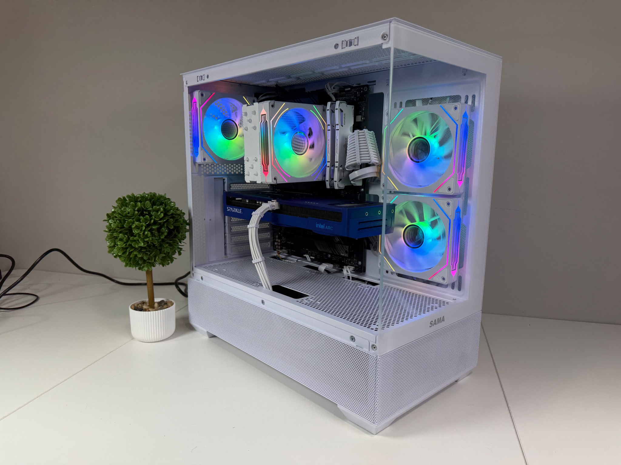 Intel B580 | Ryzen 7 5700 X | 32GB DDR4 | 1TB SSD | 650W Gold PSU | ARGB Fans | Windows 11 PRO
