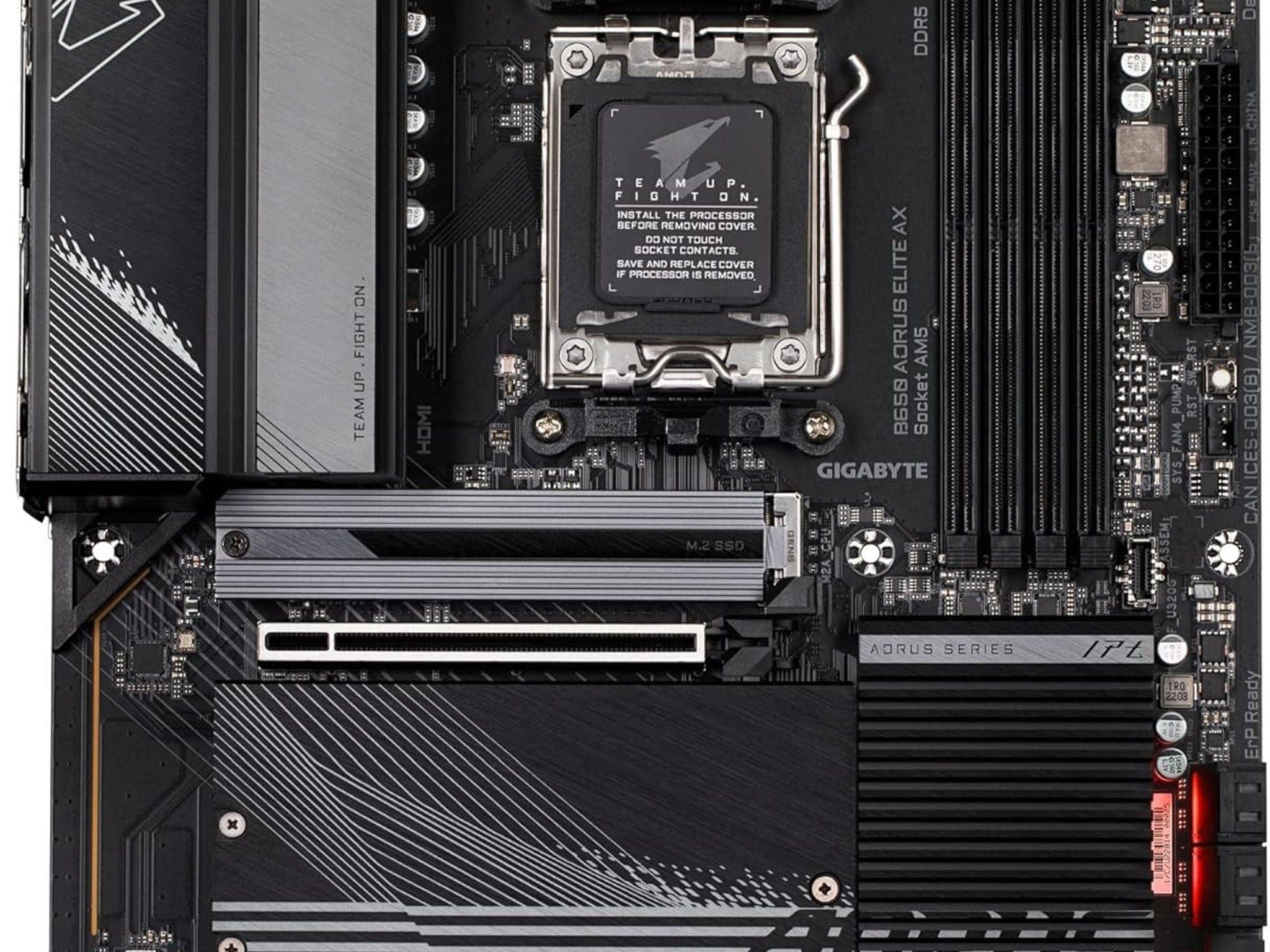 New GIGABYTE B650 AORUS Elite AX AMD B650 ATX Motherboard with DDR5, PCIe 5.0, WiFi 6E