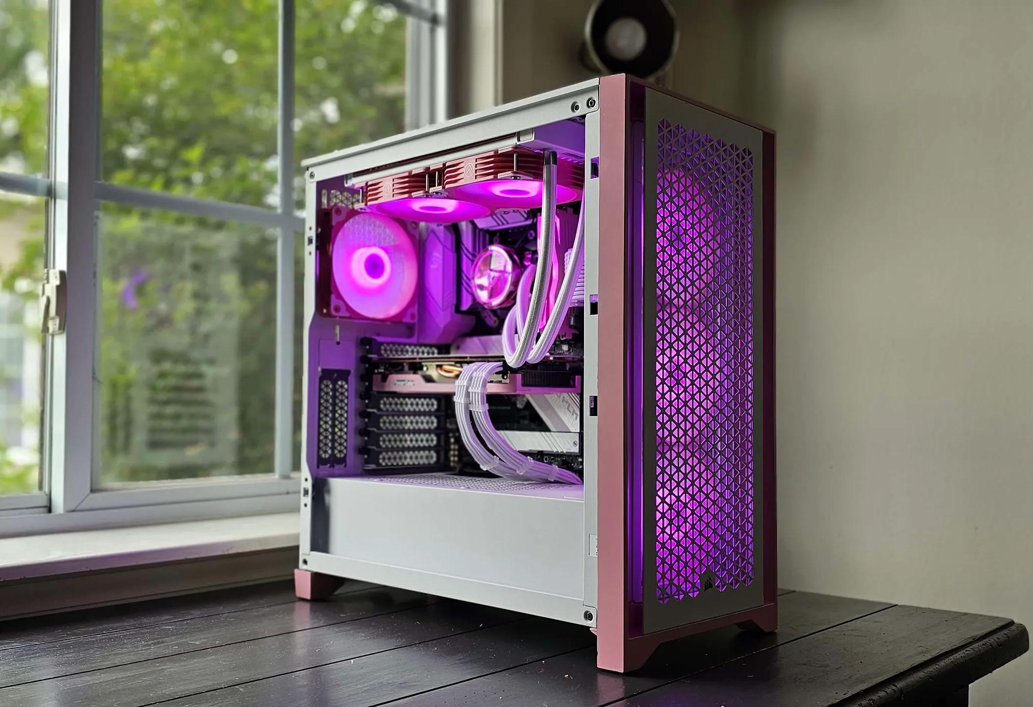 Rose 🌹 R5 5600x 6700xt 12Gb Pink Gaming pc