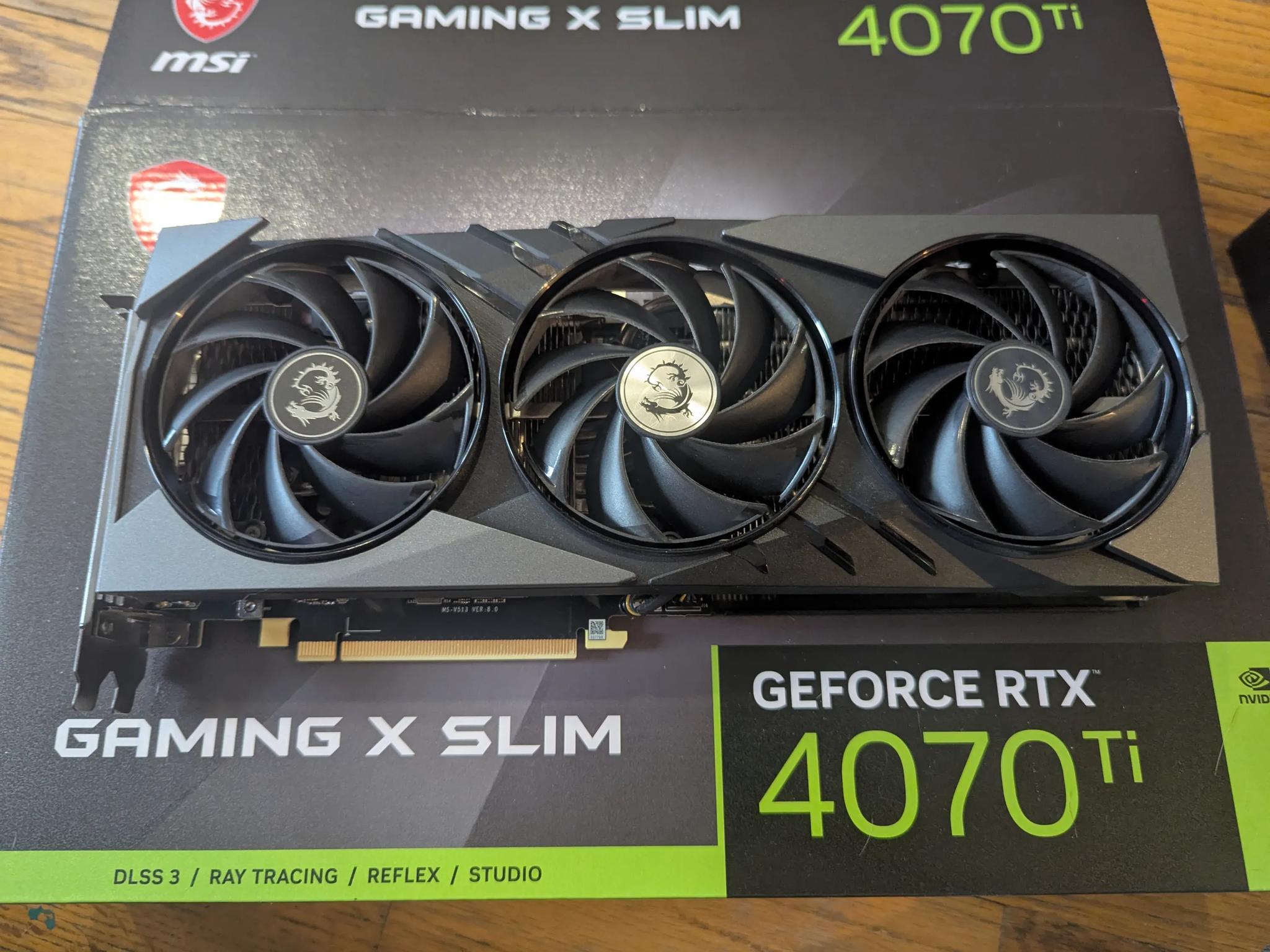 GeForce RTX™ 4070 Ti GAMING X SLIM 12G - LIKE NEW