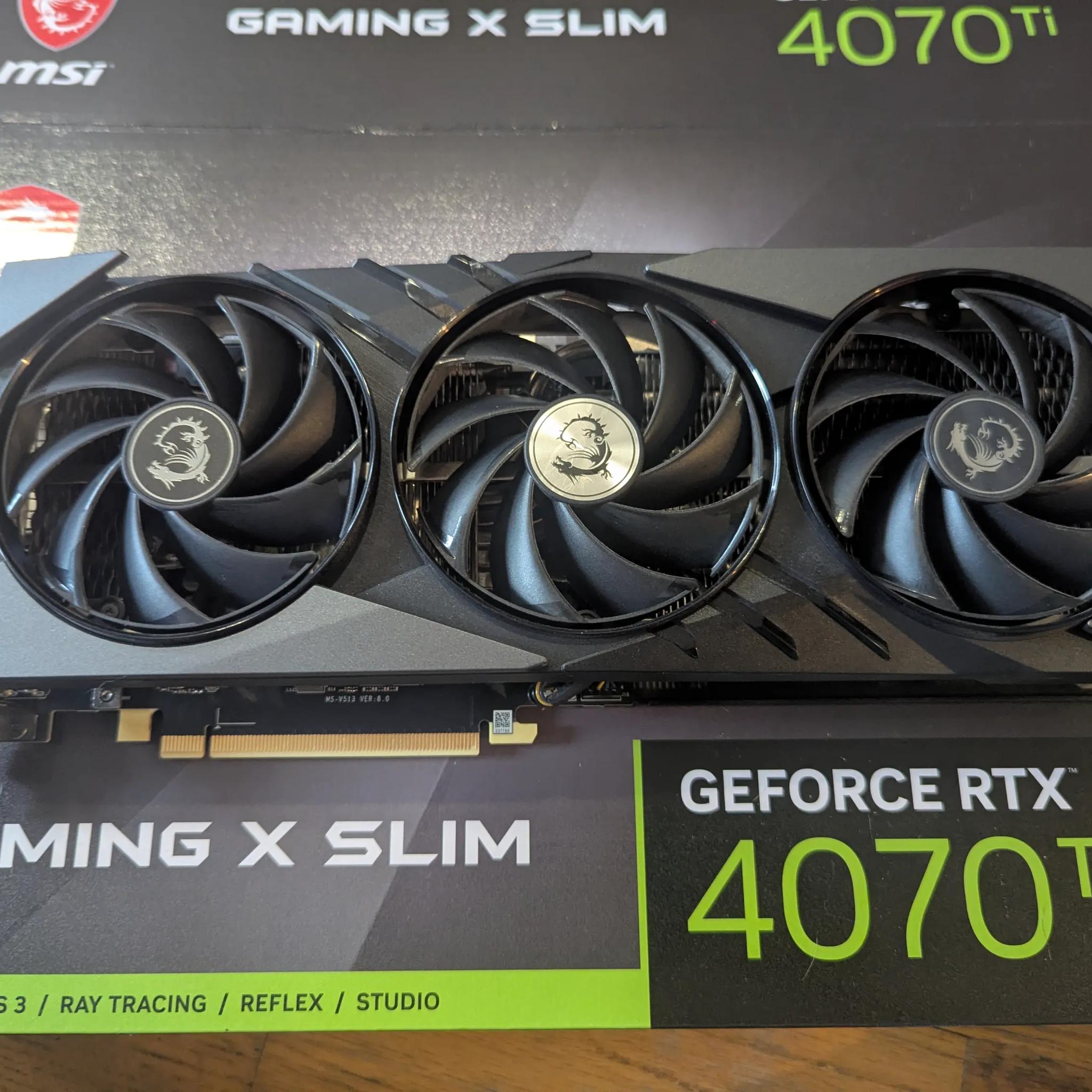 GeForce RTX™ 4070 Ti GAMING X SLIM 12G - LIKE NEW