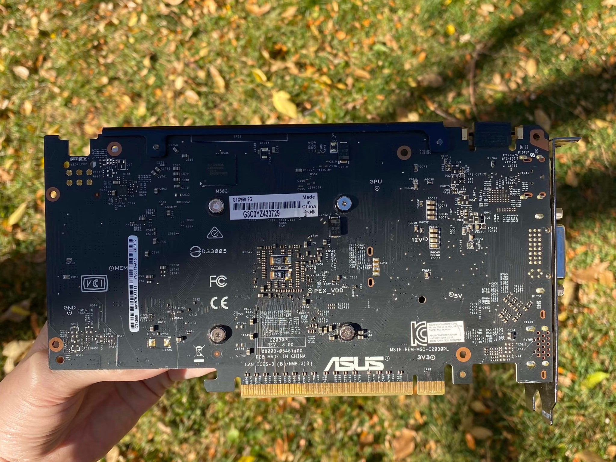 ASUS GEFORCE GTX 950 NVIDIA PCI Express 3.0 x 16 2gb GDDR5