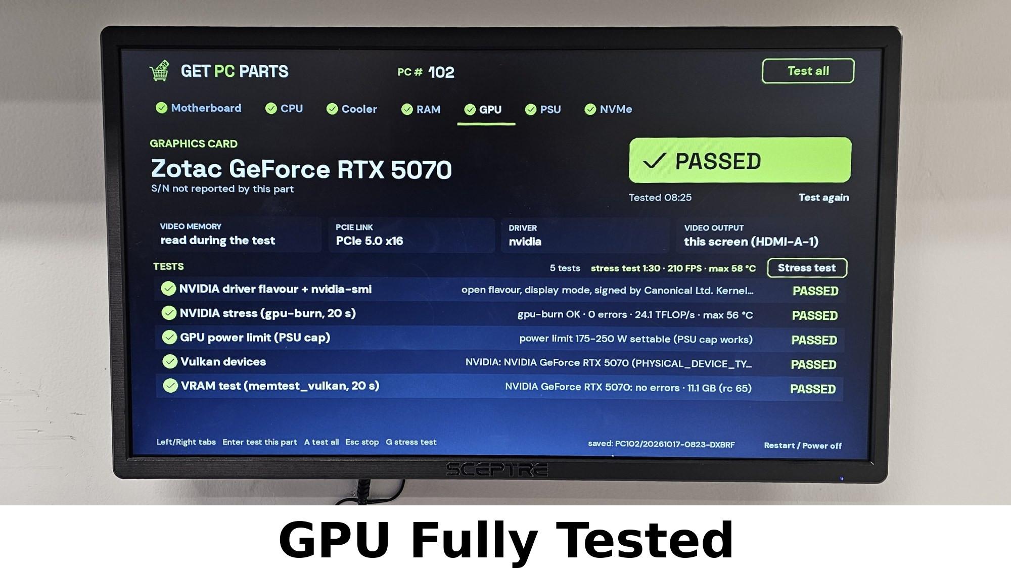 RTX 5070 Zotac Gaming Solid OC 12GB