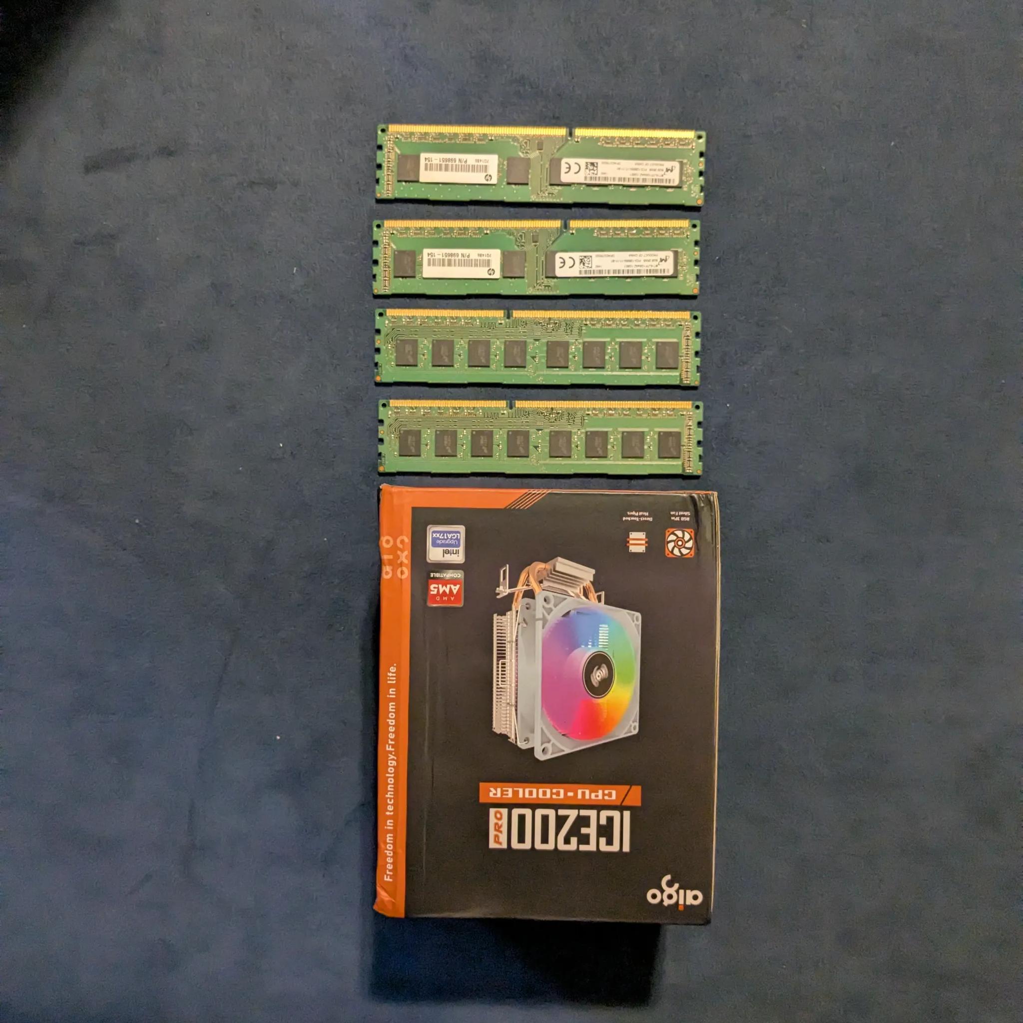 32GB ddr3 + AIGO CPU cooler