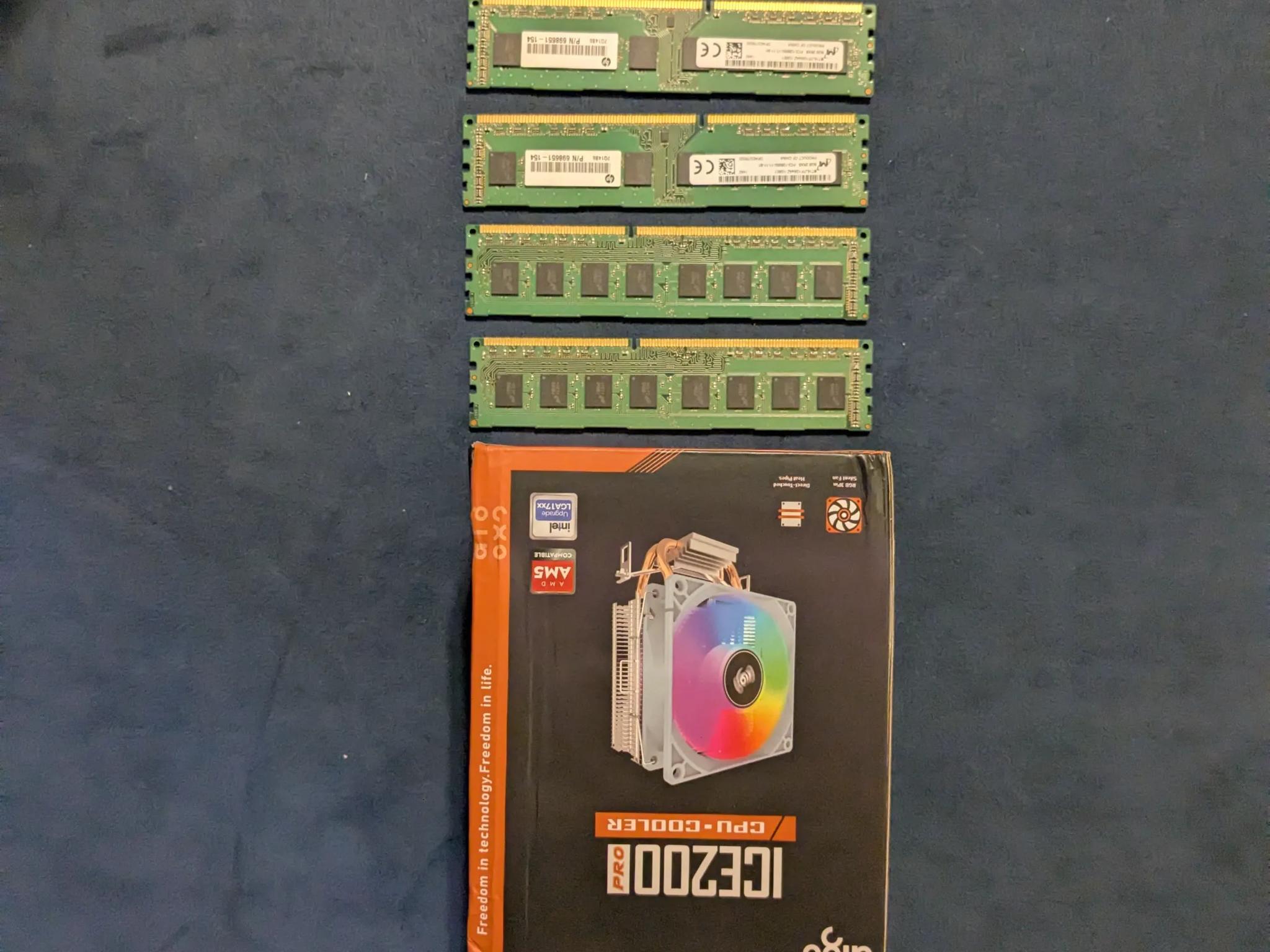 32GB ddr3 + AIGO CPU cooler