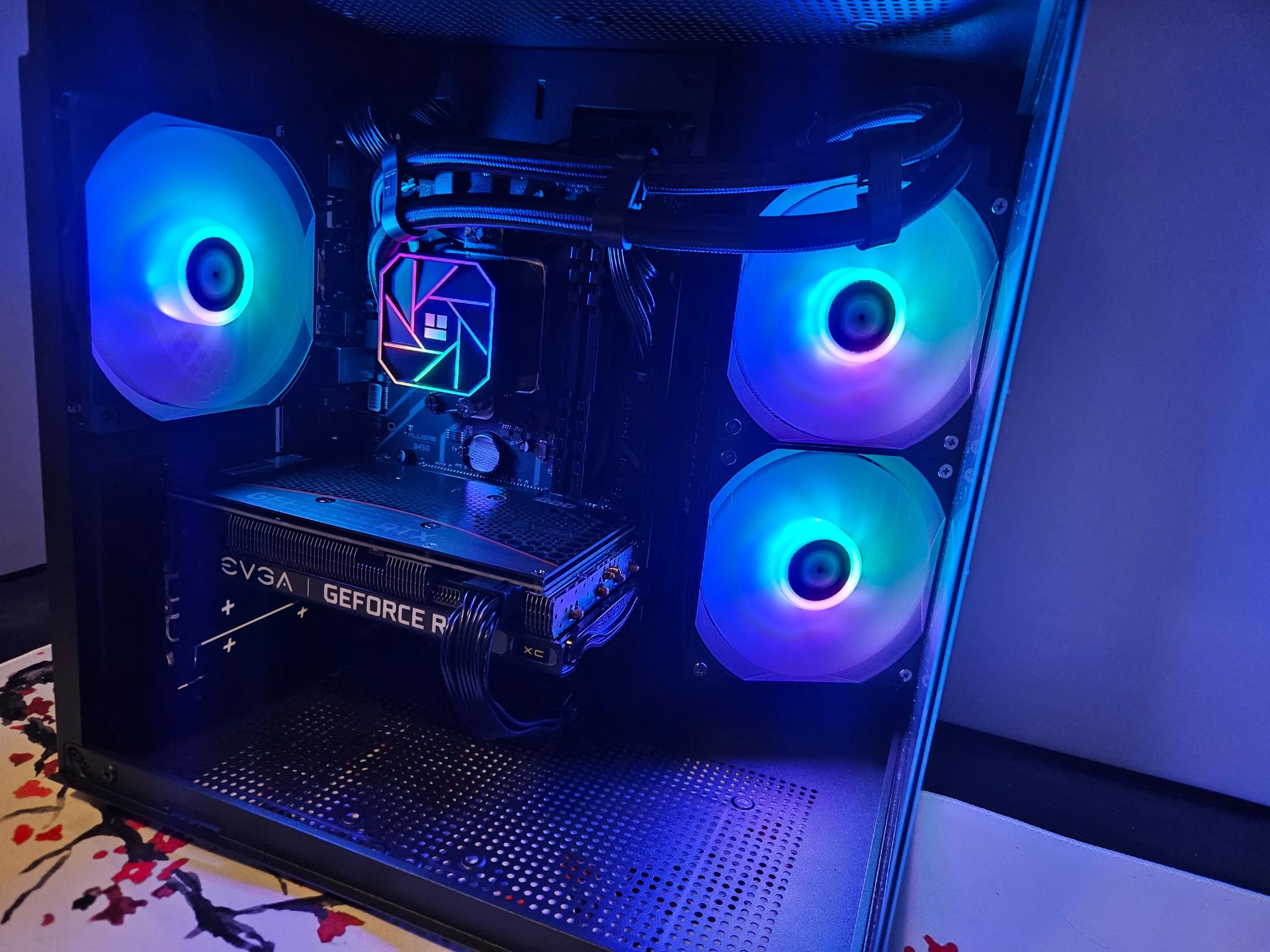 Liquid cooled Dark Side RIG Ryzen 5 / 16GB DDR4 / 1TB SSD / RTX 3060 TI
