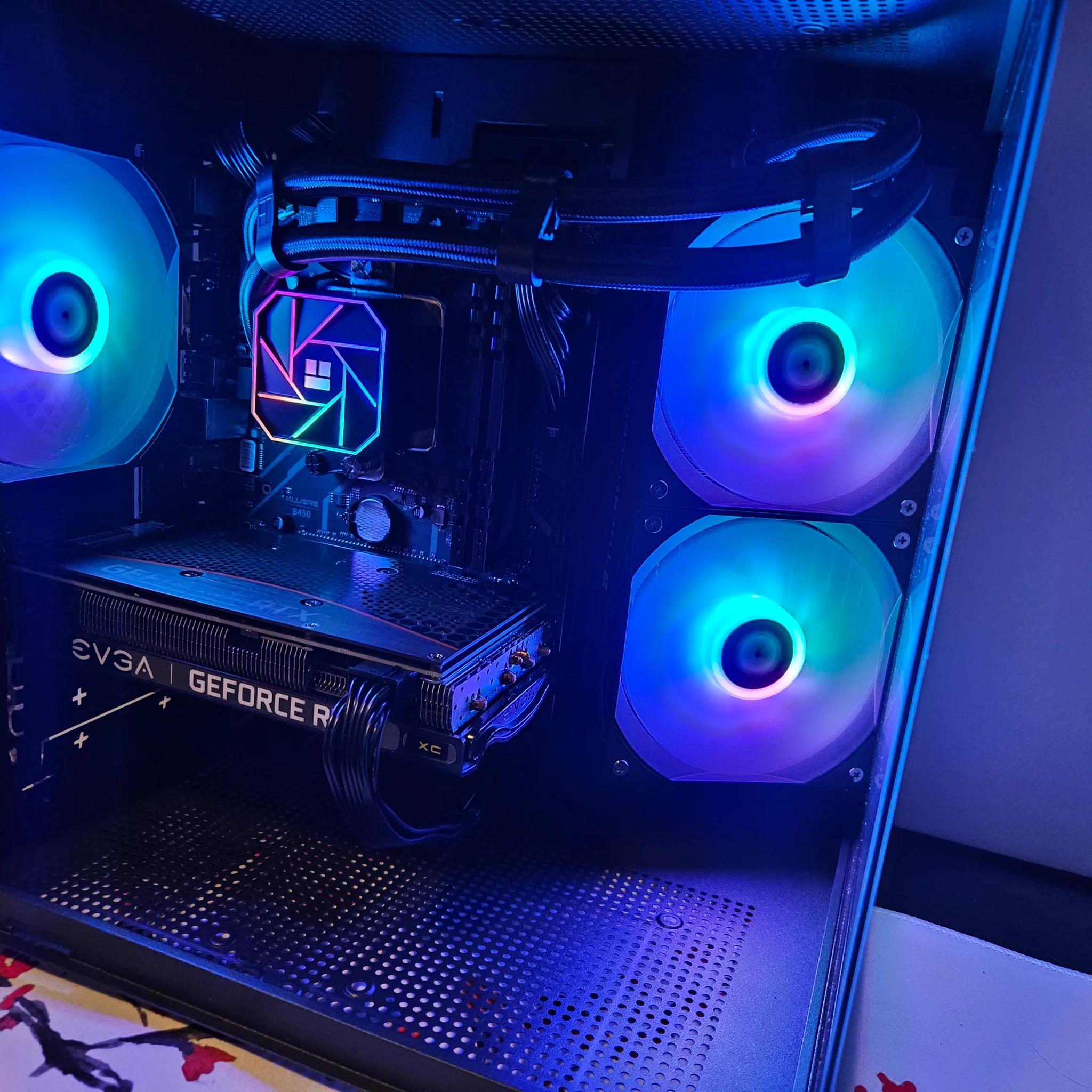 Liquid cooled Dark Side RIG Ryzen 5 / 16GB DDR4 / 1TB SSD / RTX 3060 TI