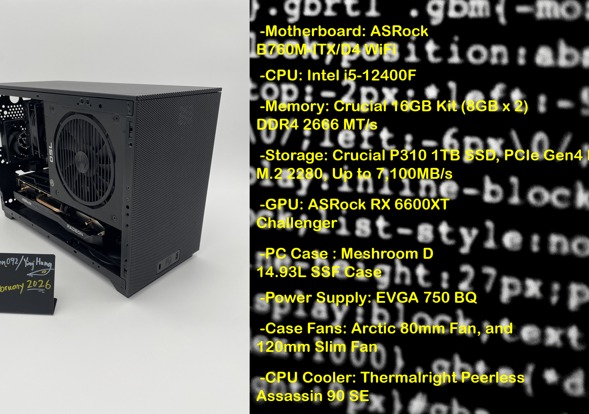 "Shadow Core" | 5700X | Sapphire 6600XT | Corsair DDR4 16GB | 1TB Storage