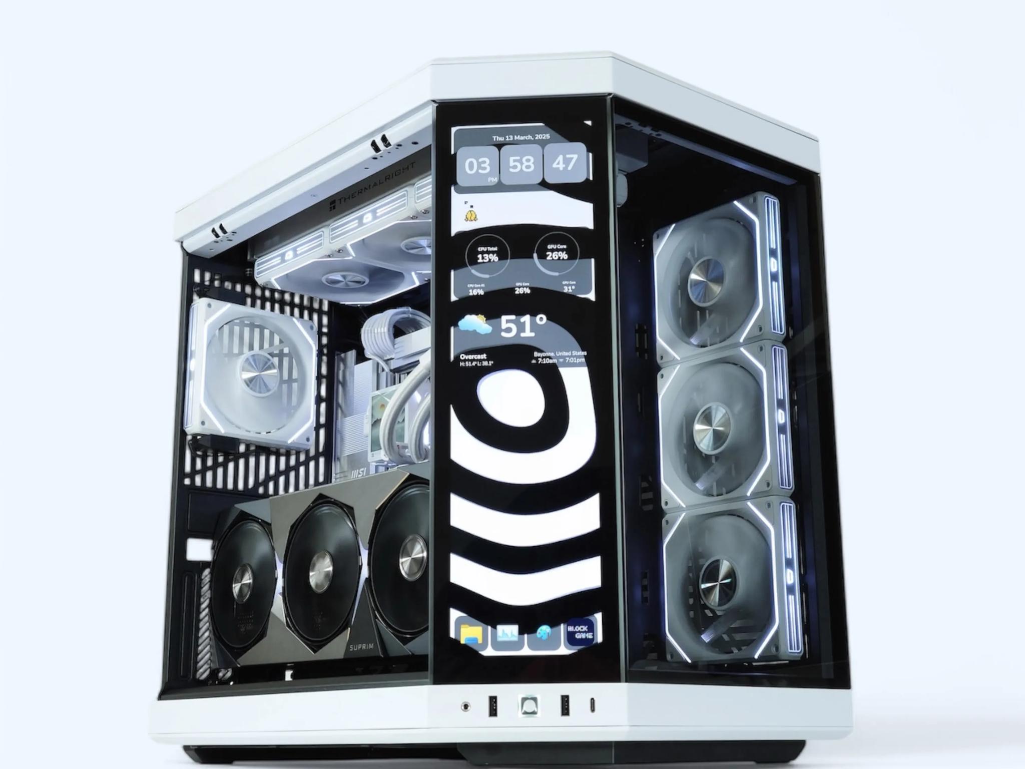 🤩🤍🖤Dream Gaming PC🏆Nvidia RTX 5080 16GB🏆 AMD Ryzen 7 9800X3D 3D V-Cache🏆 32GB DDR5🏆3TB NVME