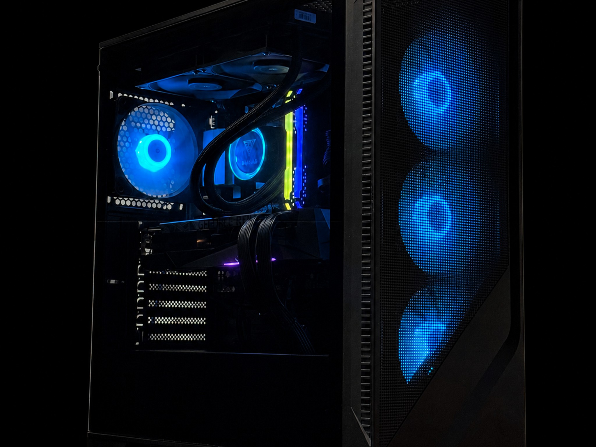 1440P Gaming Pc / Ryzen 7 5800X3D / RTX 3080 10G / 32GB Ram / 1TB SSD Storage / Liquid cooled