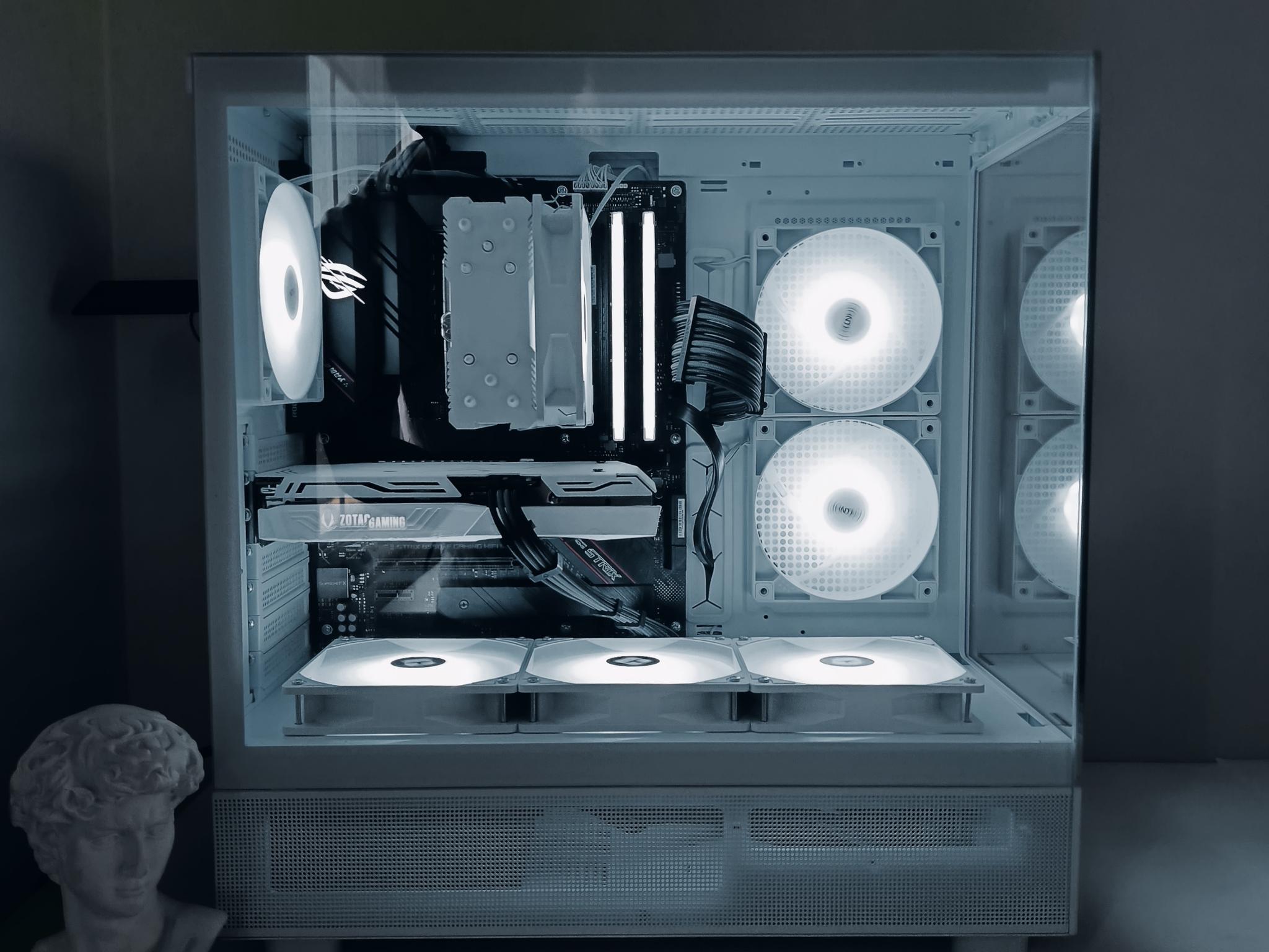 Custom White RGB Gaming Desktop PC – Ryzen 5 5600 + White RTX 3060 Ti