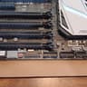 Asus X99-Deluxe MB, TWO Intel CPUs, 32GB DDR4 RAM, I/O Shield