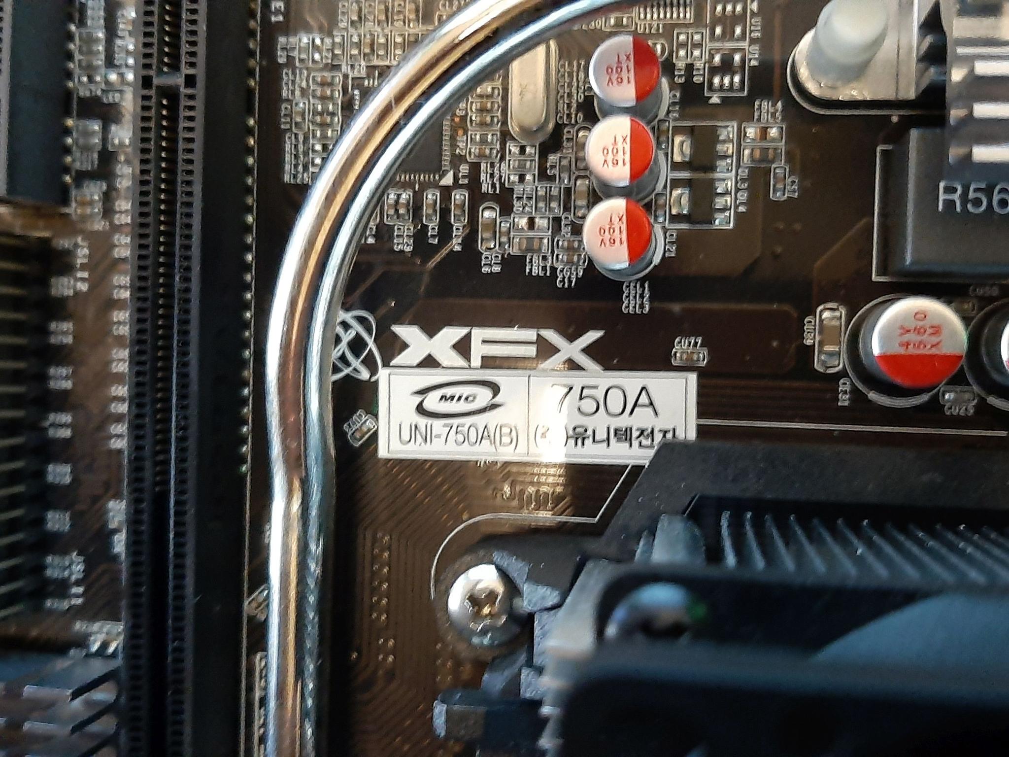 Retro XFX 750A Motherboard with CPU, RAM, Cooler, etc.