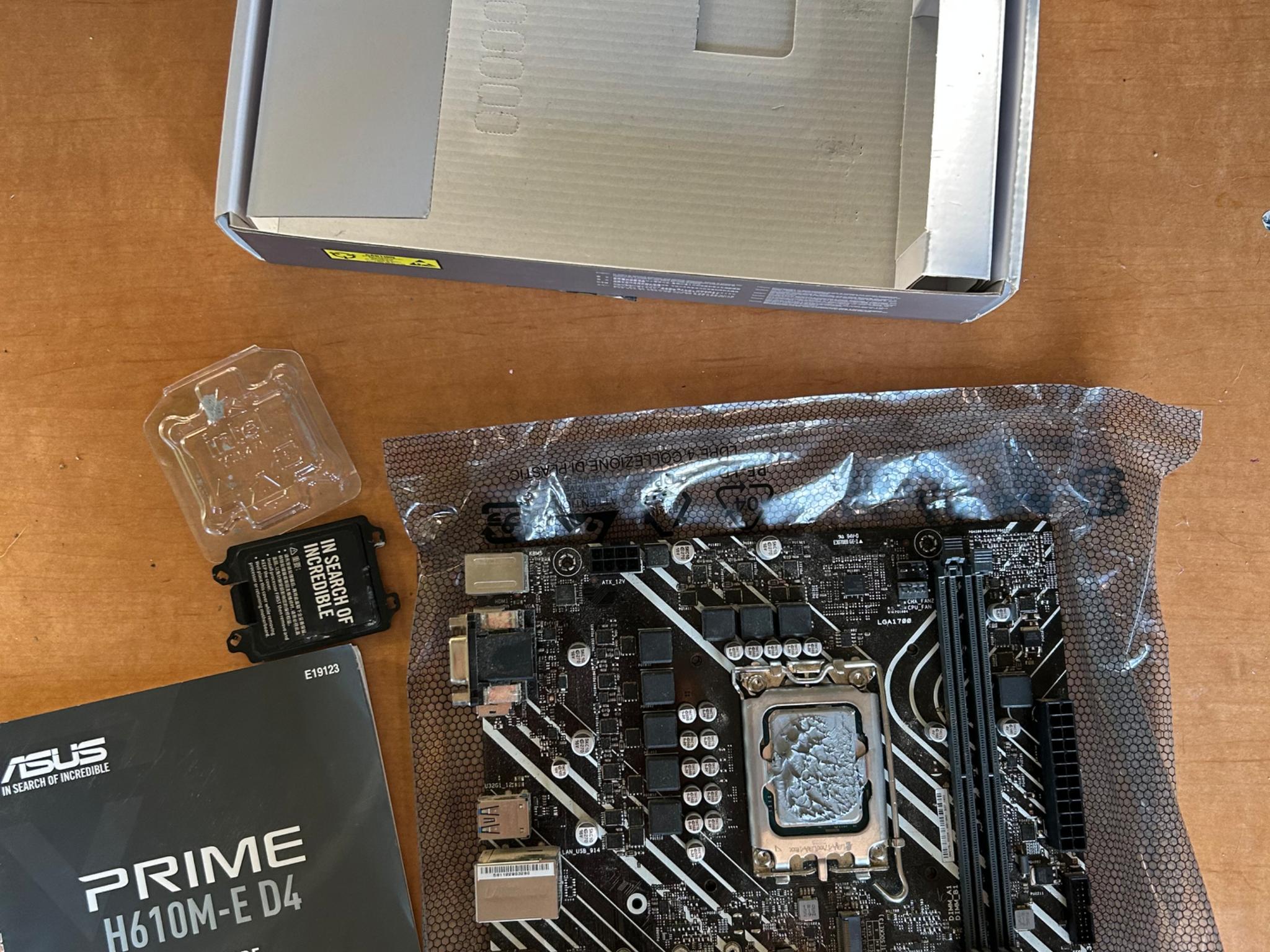 INTEL CPU + MOBO COMBO i3-12100F - ASUS PRIME H610M-E D4