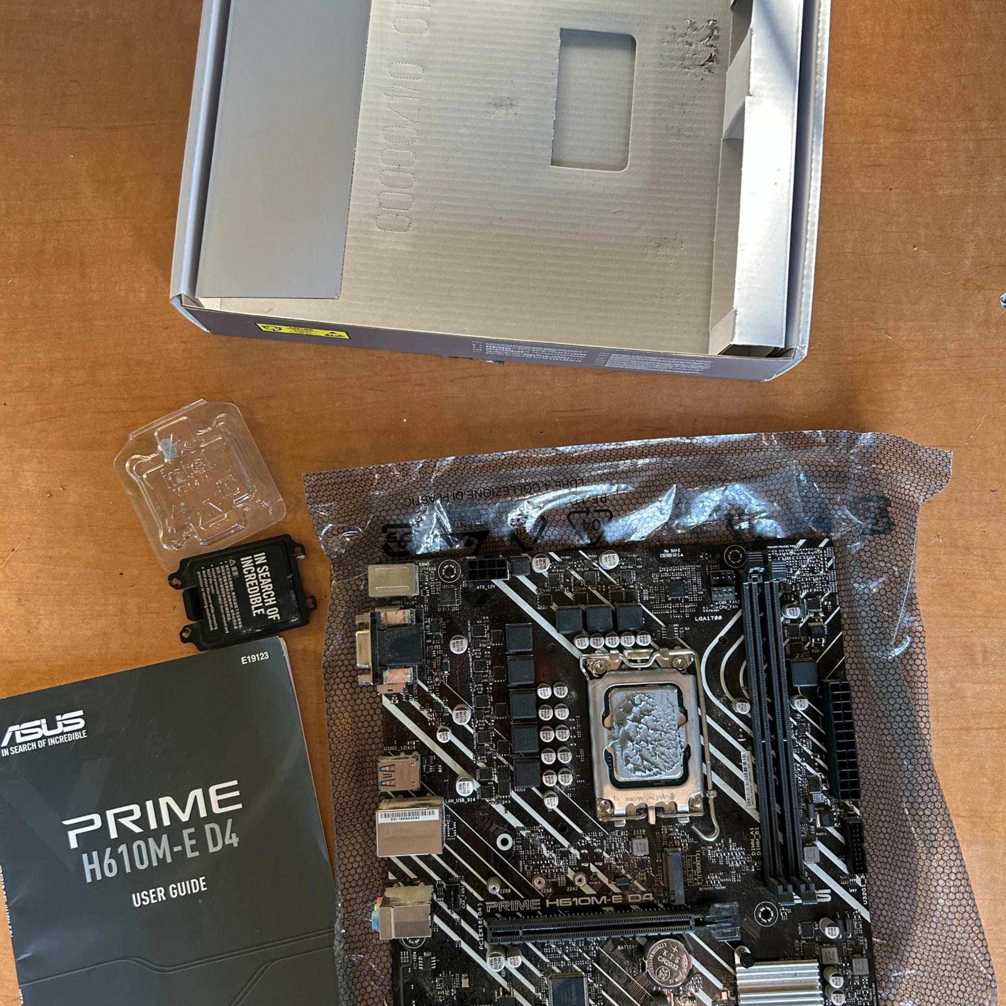 INTEL CPU + MOBO COMBO i3-12100F - ASUS PRIME H610M-E D4
