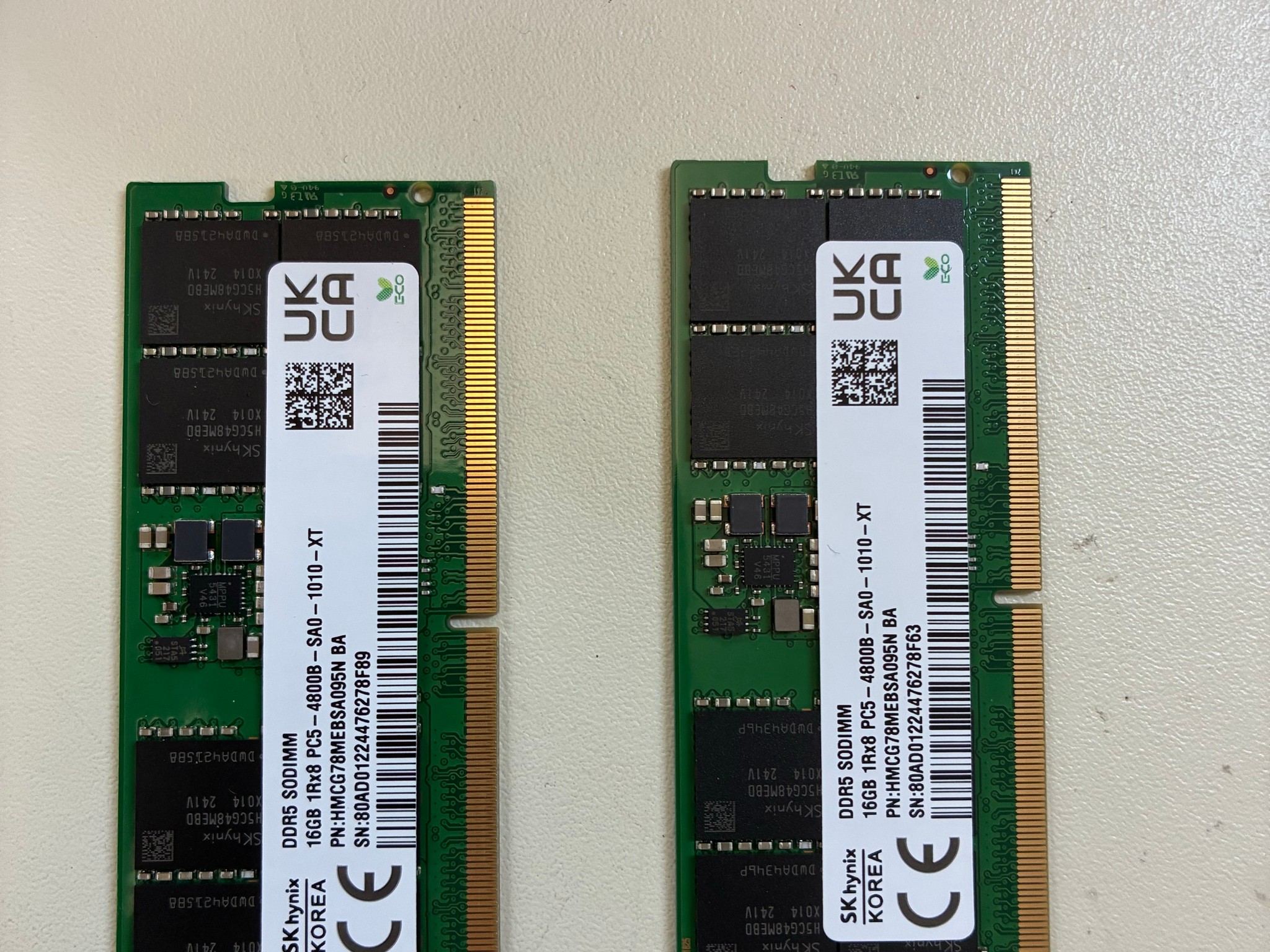 2x16GB DDR5-4800 SODIMM