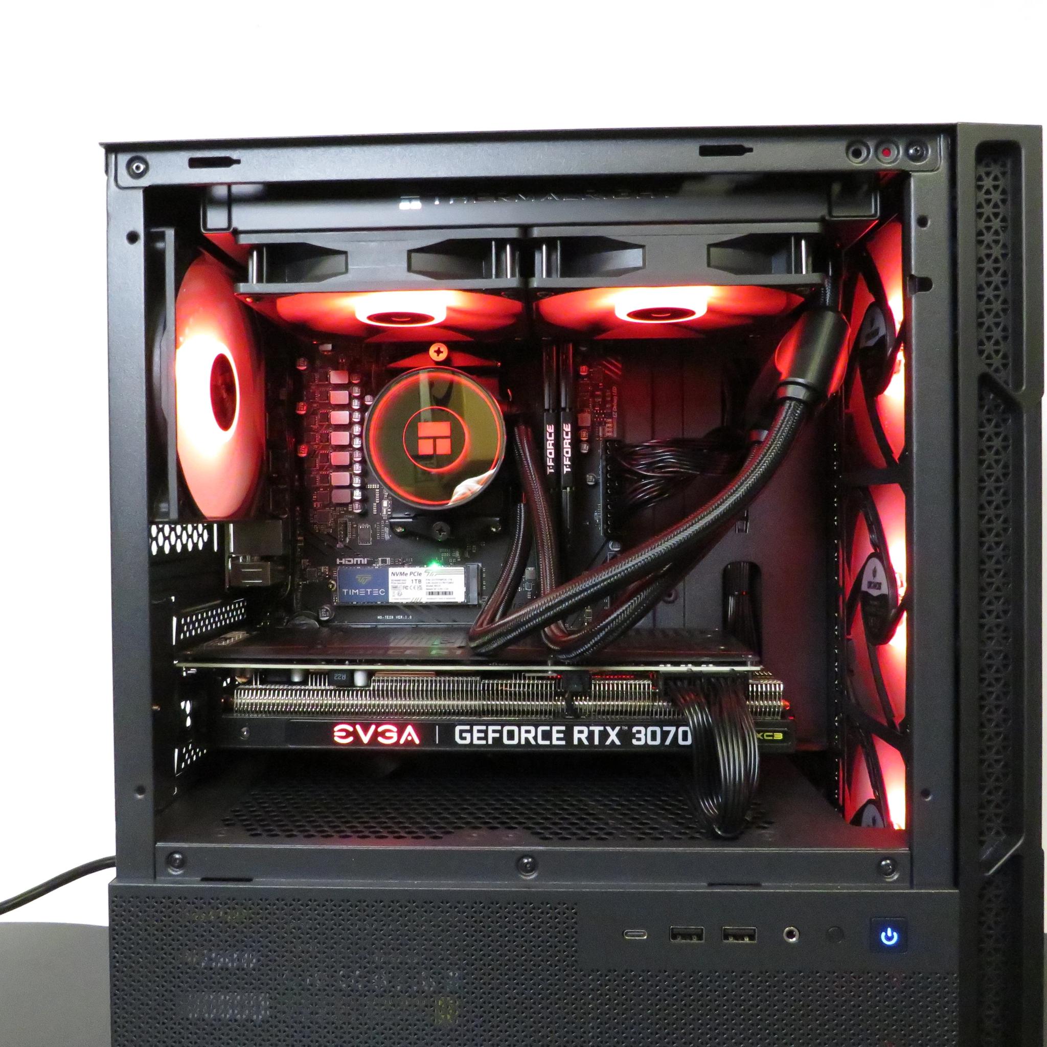 Compact POWER! Ryzen 5 7400F + EVGA RTX 3070 XC3 + 32 GB DDR5 RAM + 1 TB NVME