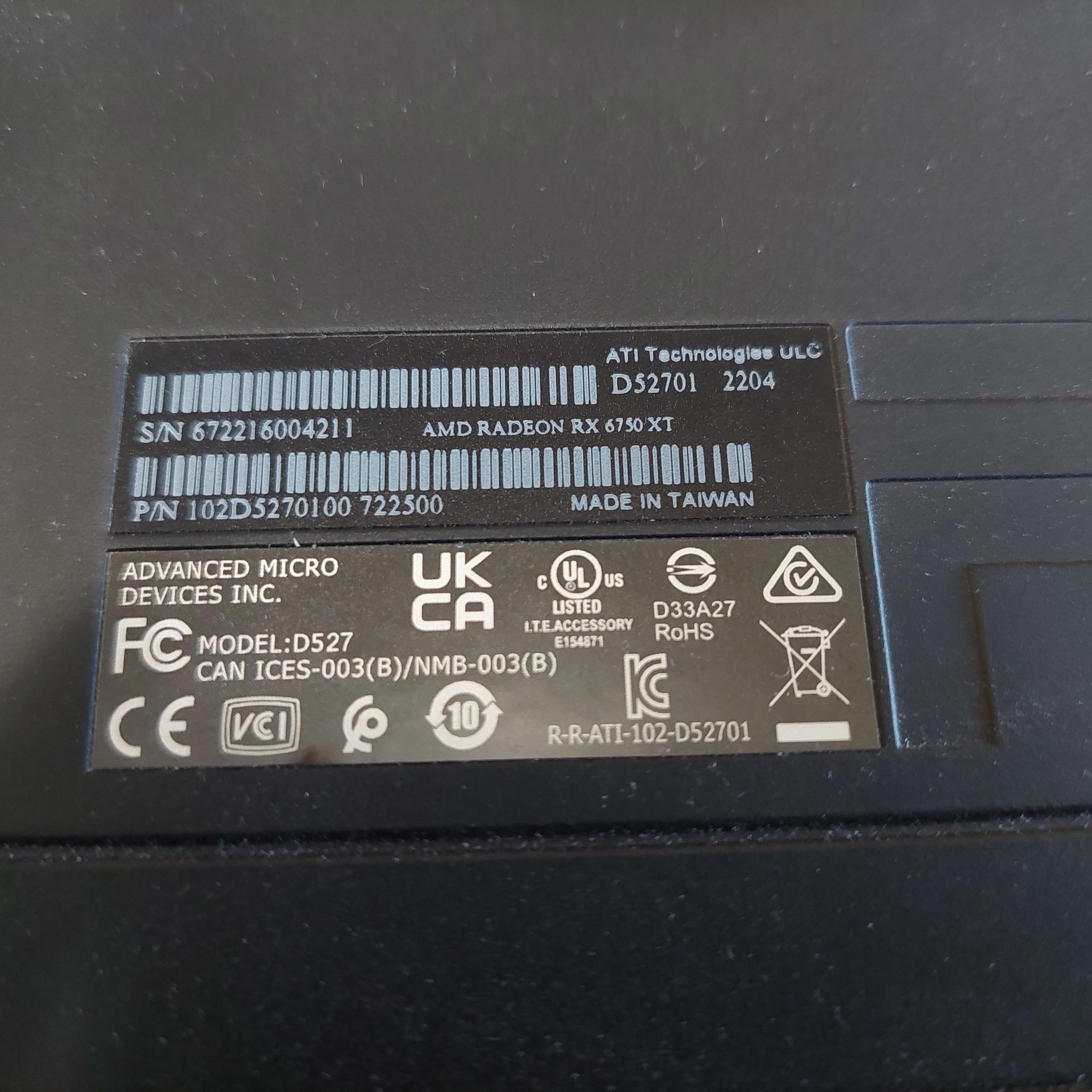 AMD Radeon RX 6750 XT Reference 