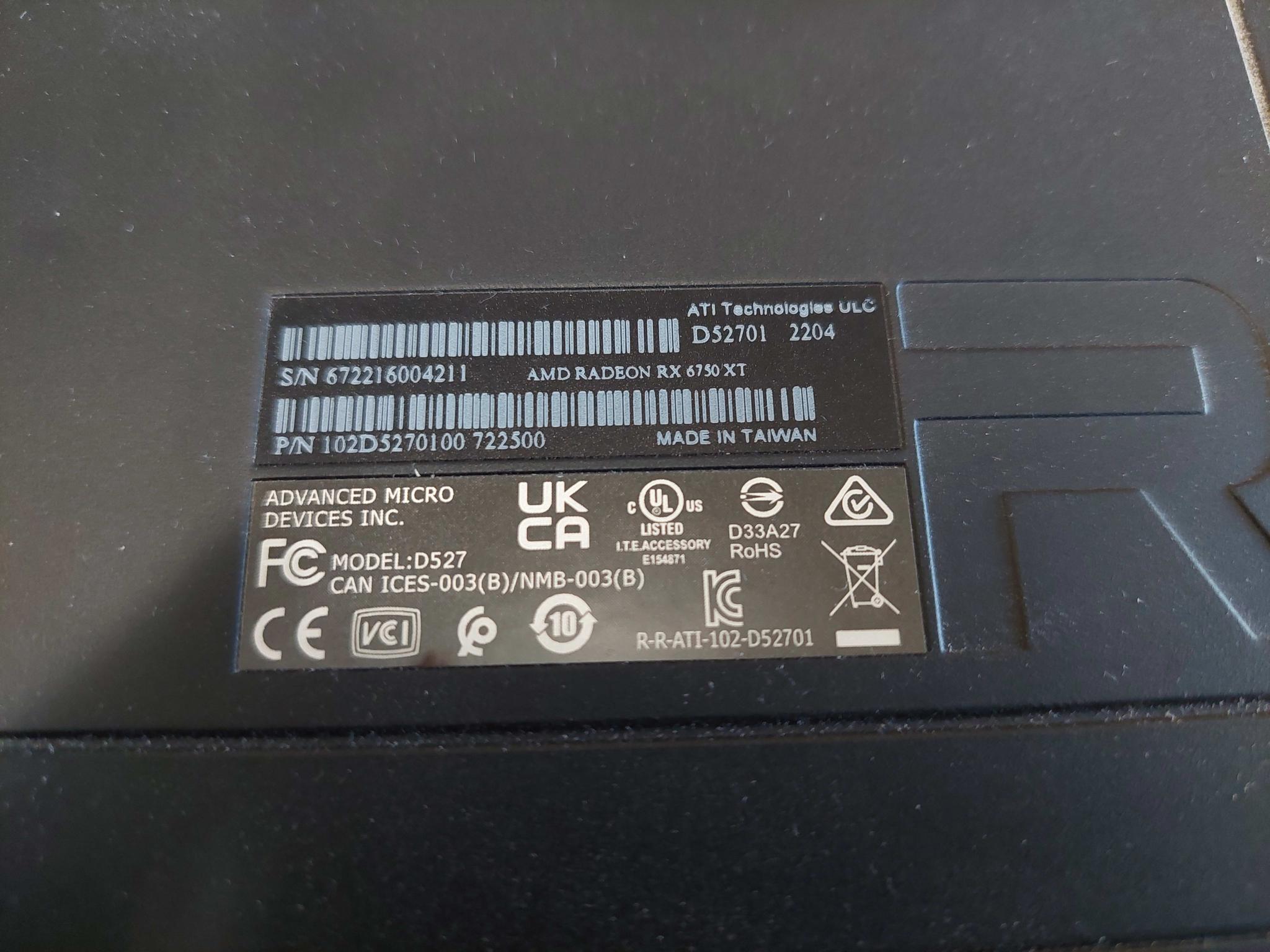 AMD Radeon RX 6750 XT Reference 