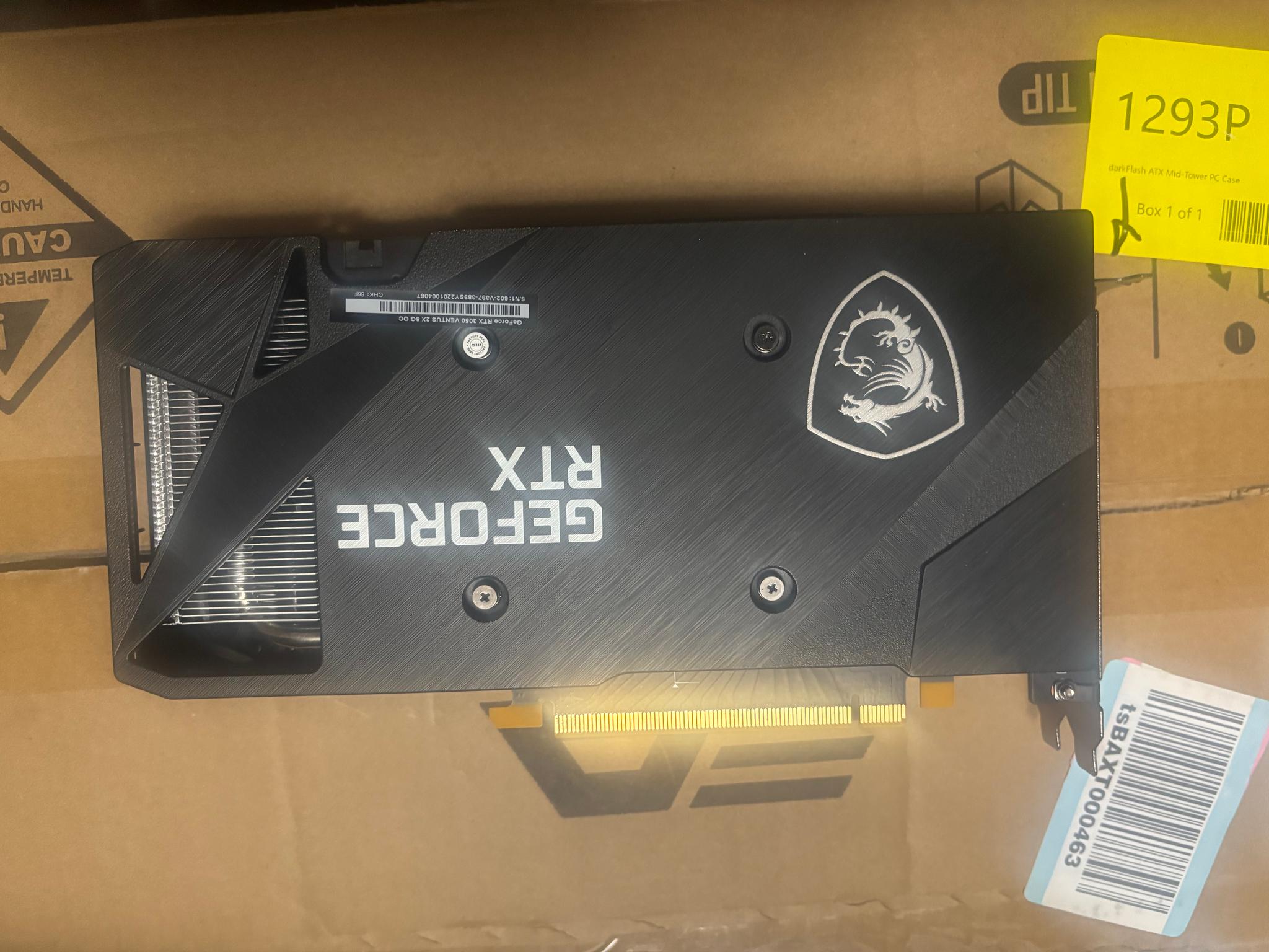 Msi 3050 RTX 8GB Geforce Ventus 2X OC