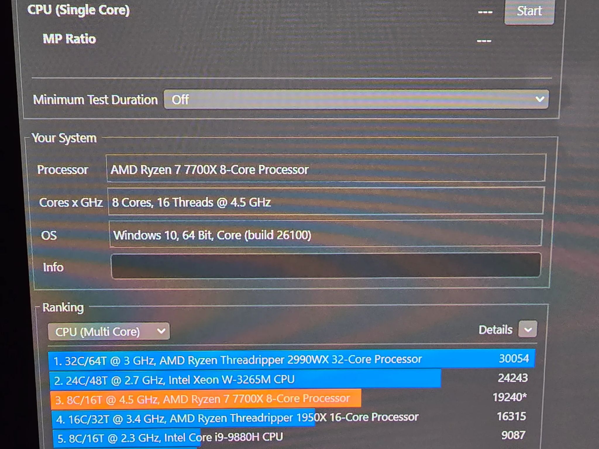 AMD Ryzen 7700x