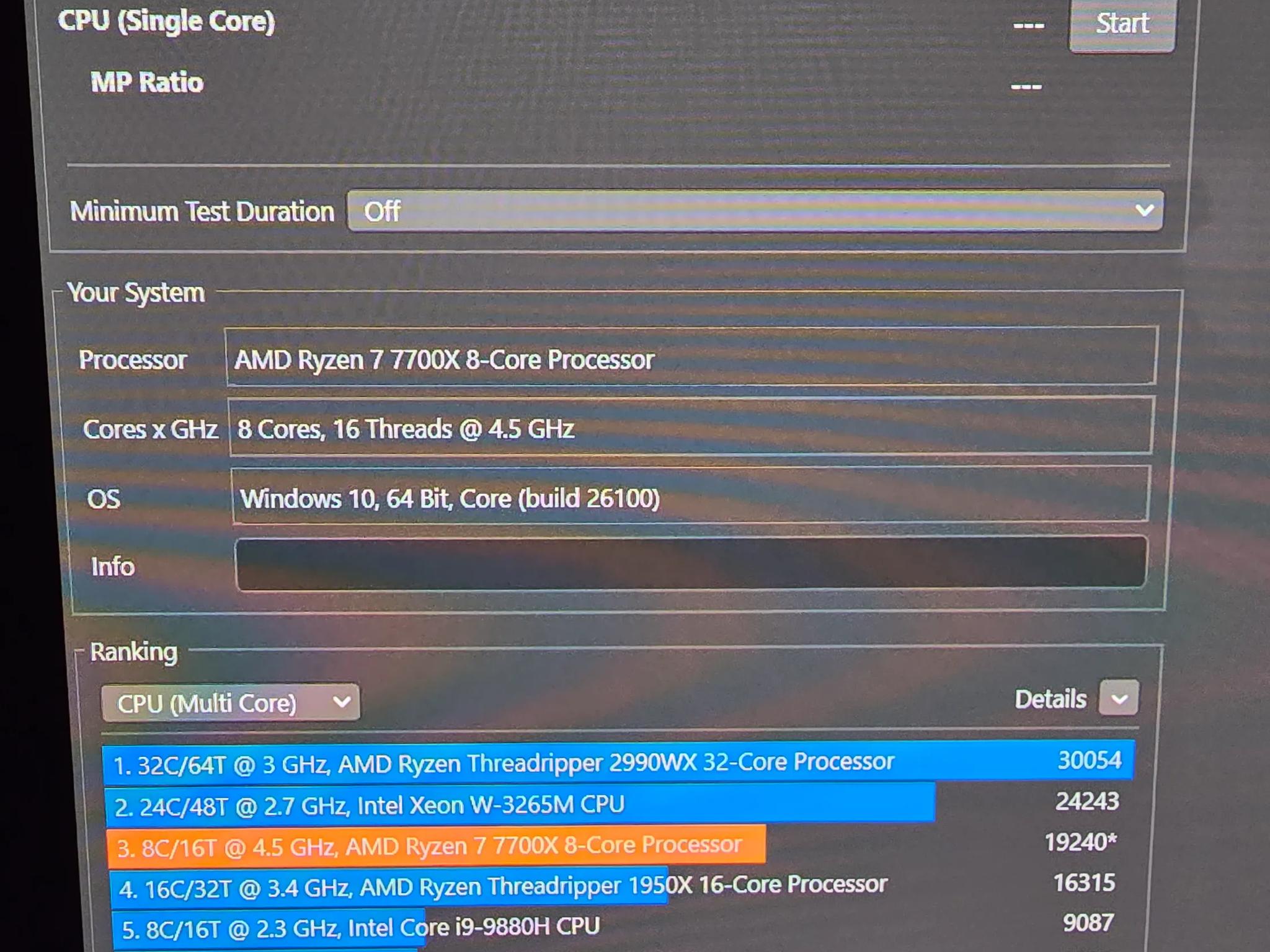 AMD Ryzen 7700x