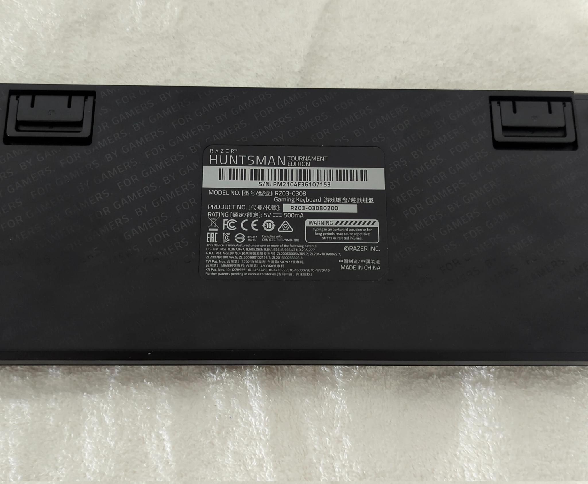 Razer Huntsman Tournament Edition RGB mechanical keyboard in excellent condition and barely used!