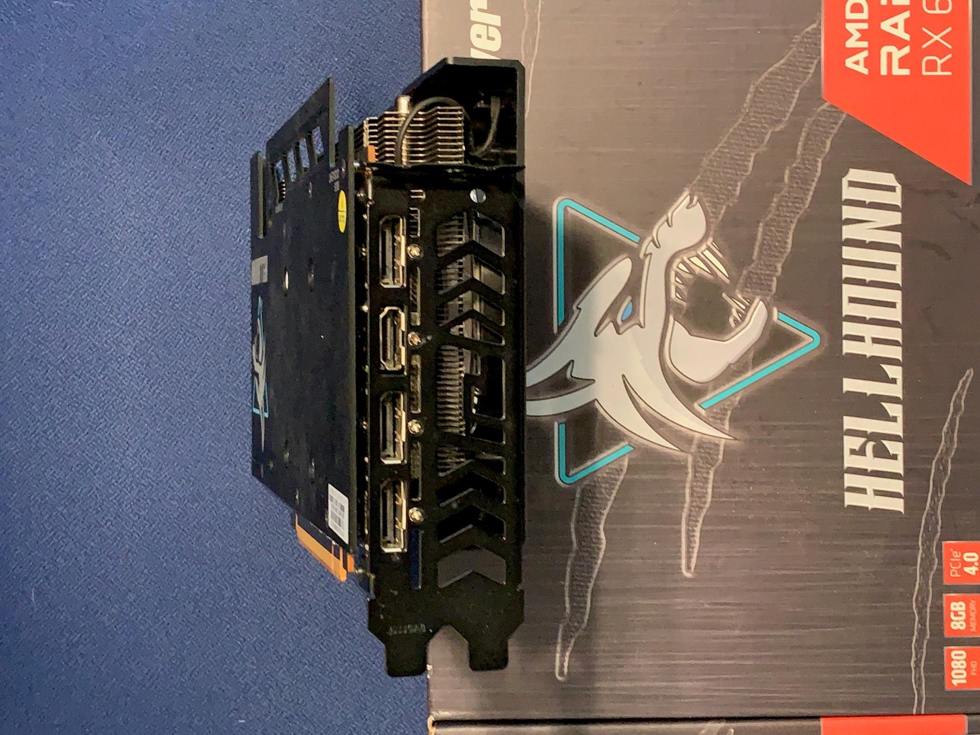 PowerColor RX 6600 XT Hellhound 8GB in good condition, with original box