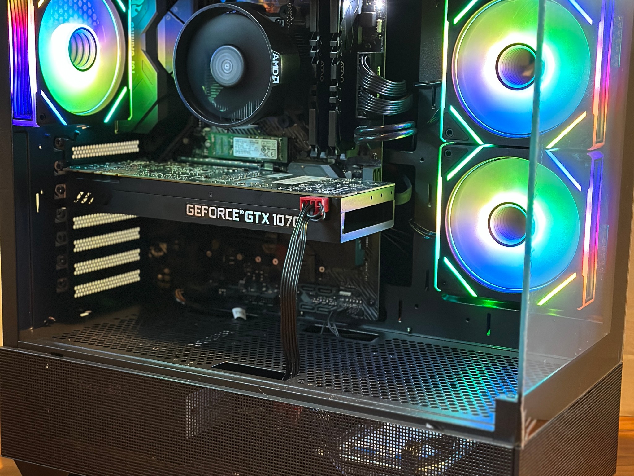 GTX 1070 | Ryzen 5 3600 | 16GB DDR4 | 1.12TB | Win 11 | Office 2024 | WiFi | Custom Gaming PC
