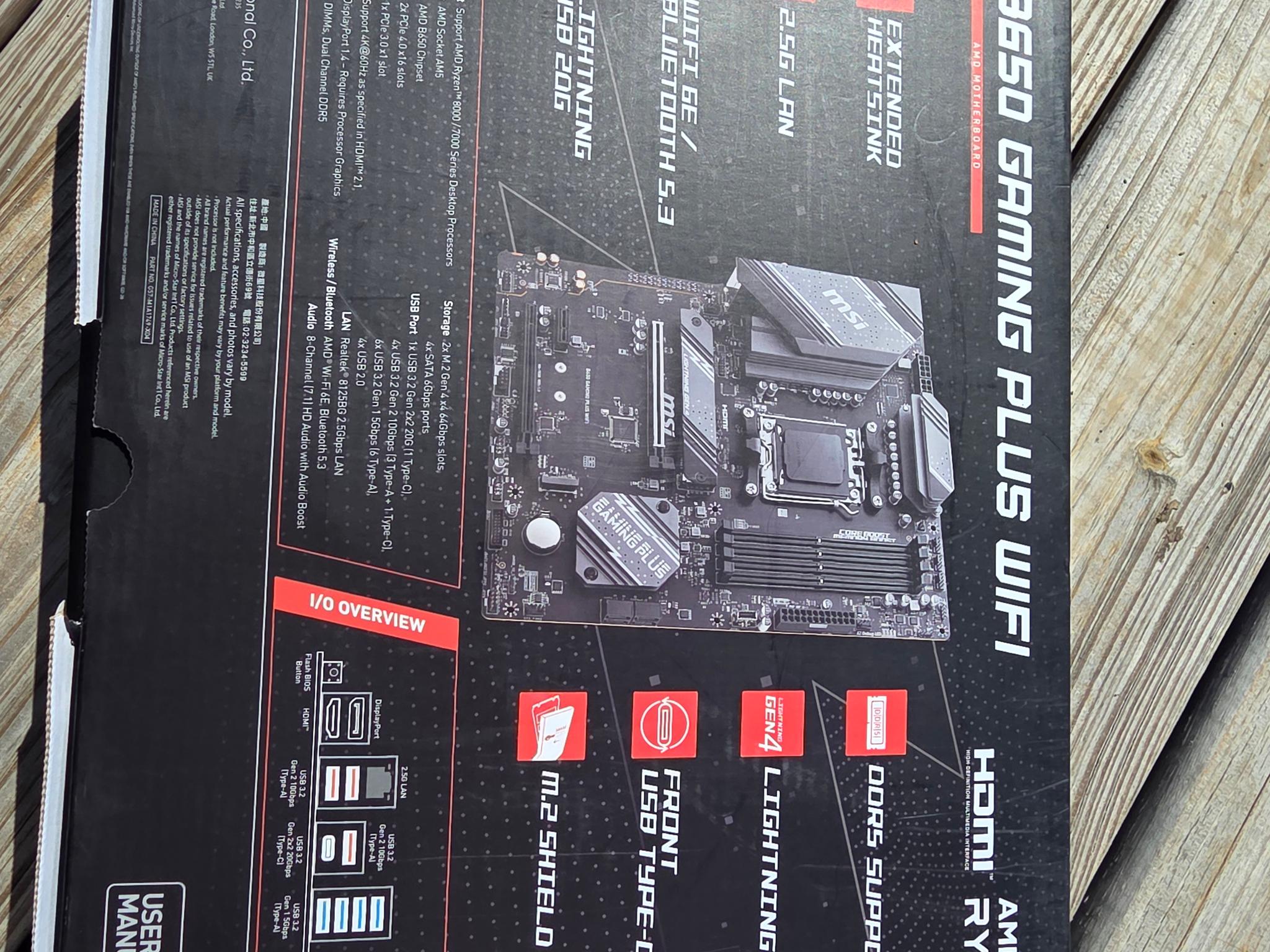 Msi b650 gaming plus wifi