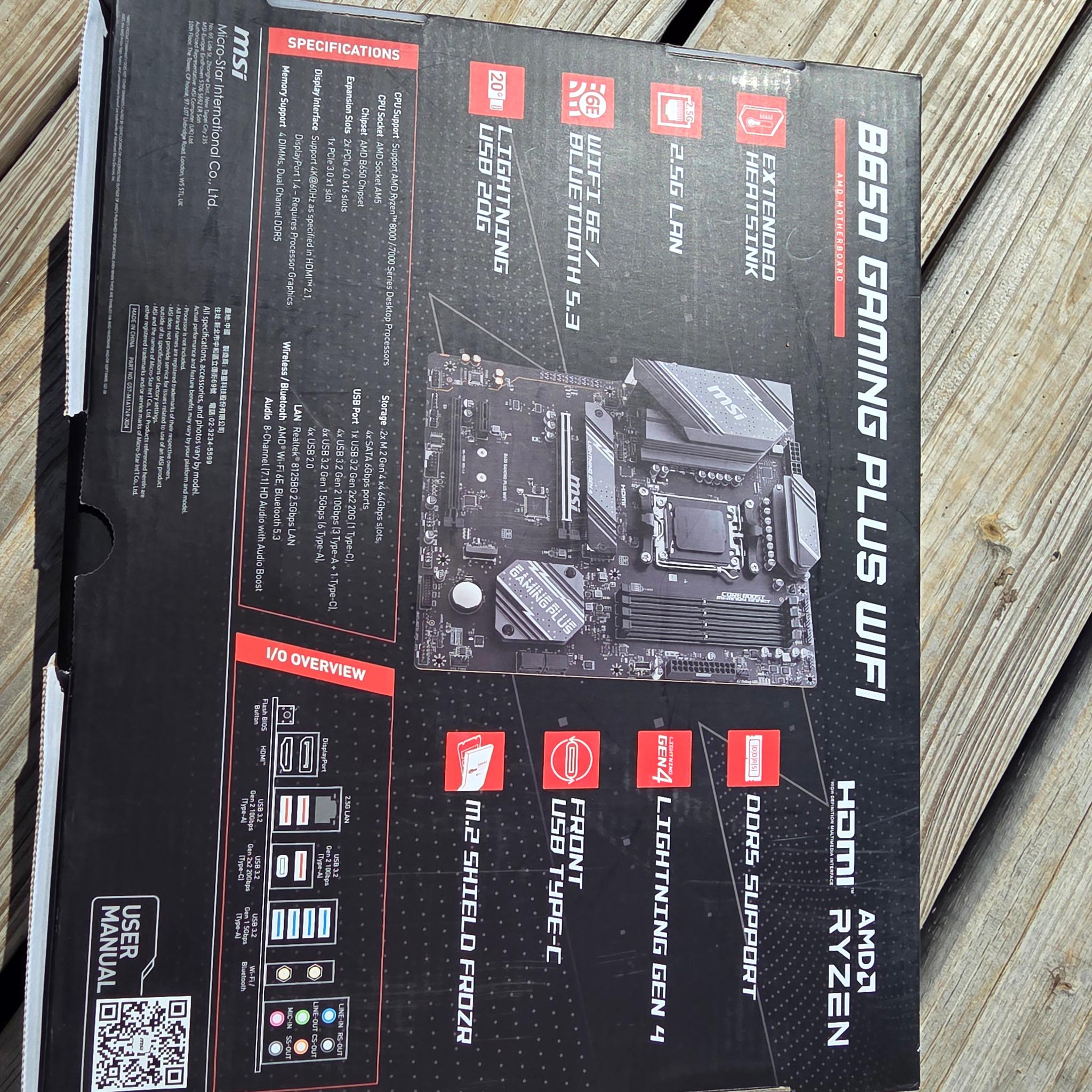 Msi b650 gaming plus wifi