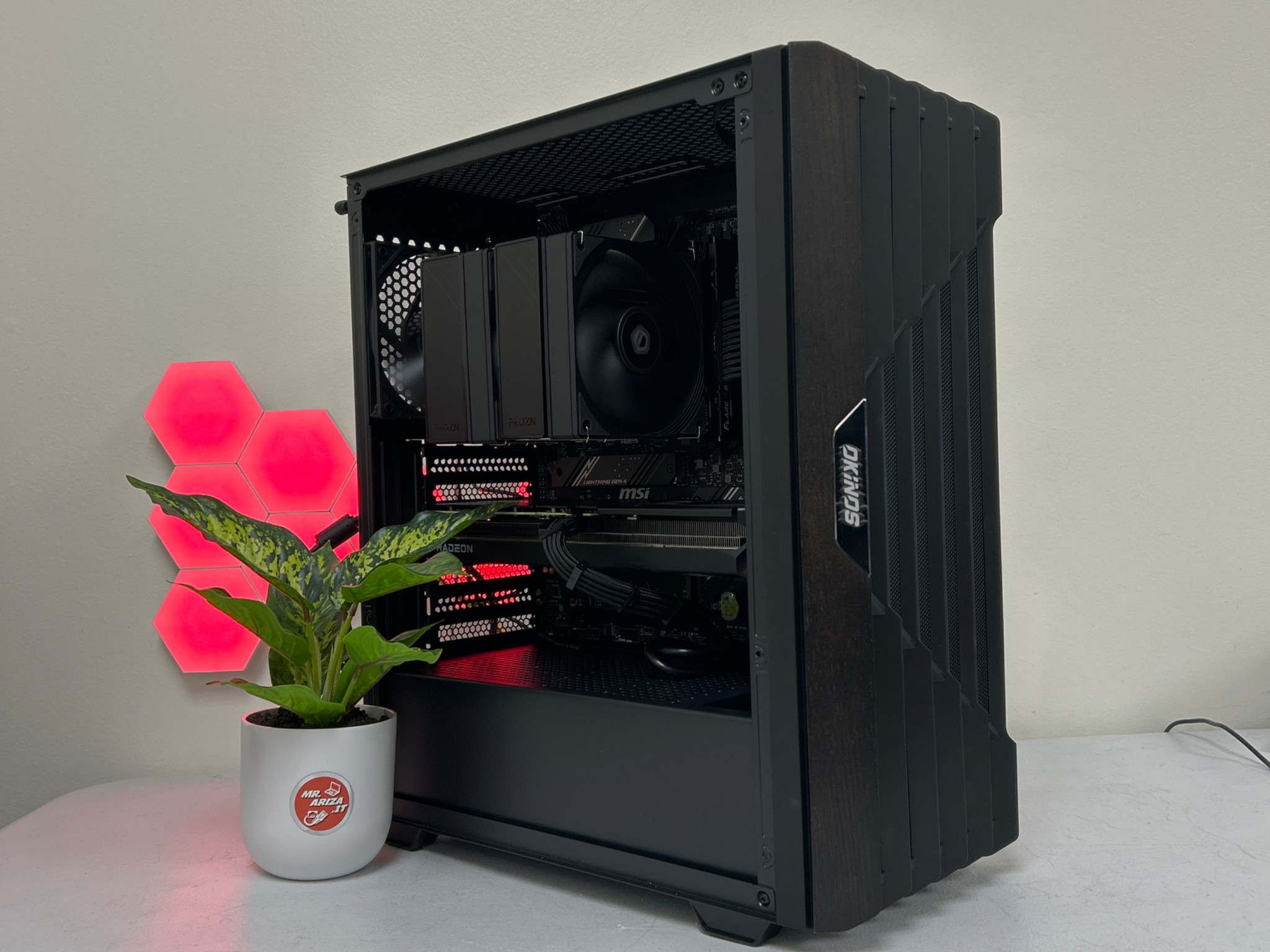 🖤Ryzen 5 7600X – RX 9060 XT 16GB -Wood - 32GB/ 1TB / 750 W Gold🐺⚙️