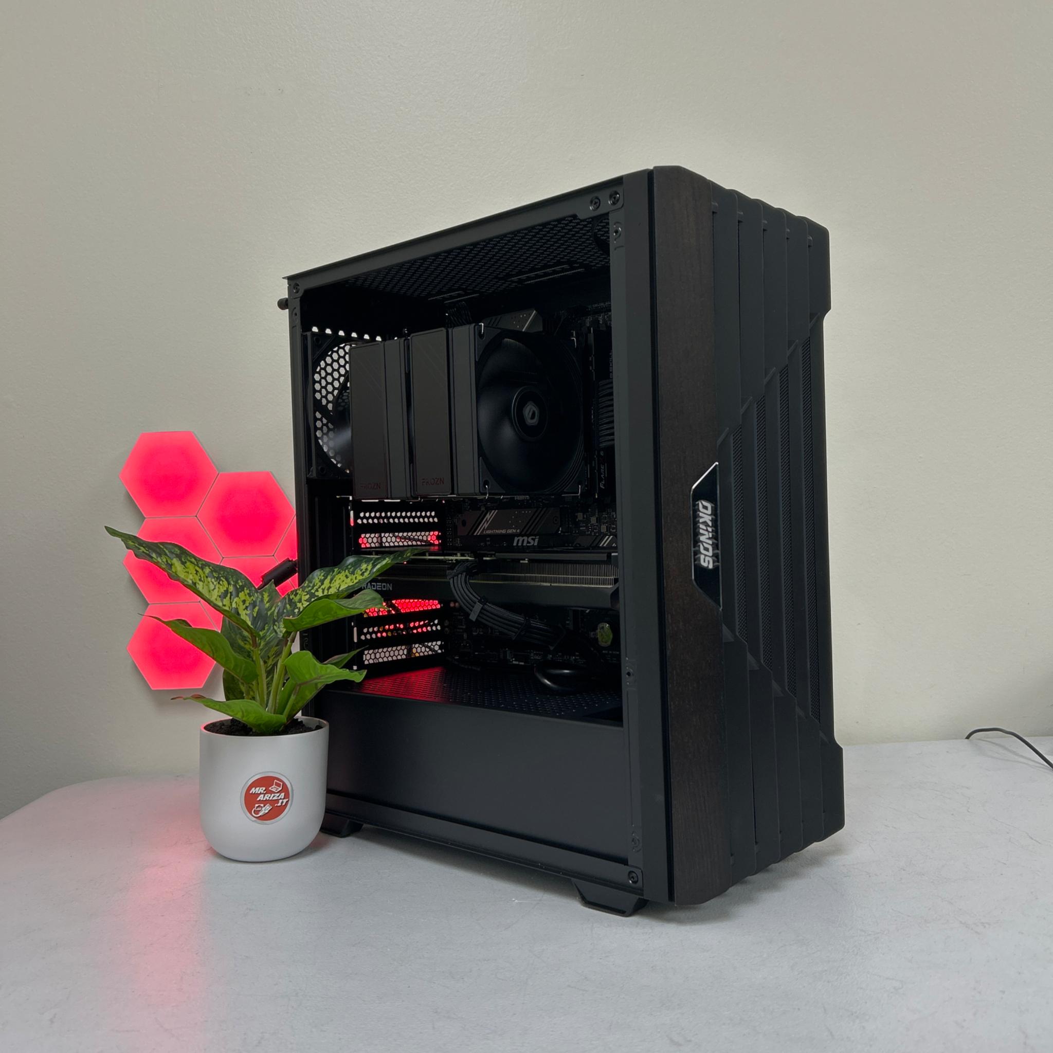 🖤Ryzen 5 7600X – RX 9060 XT 16GB -Wood - 32GB/ 1TB / 750 W Gold🐺⚙️