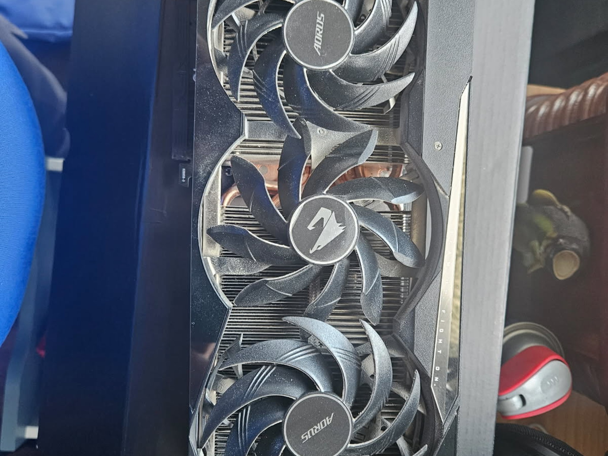 Gigabyte Auros Master Nvidia RTX 3080 12 GB repasted and padded
