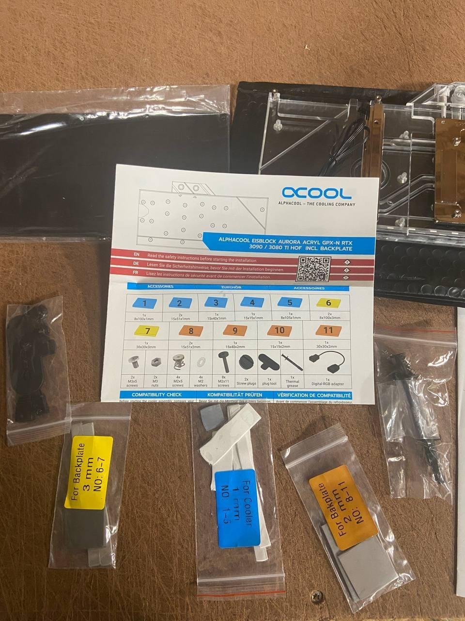 Alphacool Eisblock Aurora Acryl GPX-N RTX 3090/3080 Ti HOF with Backplate (11967