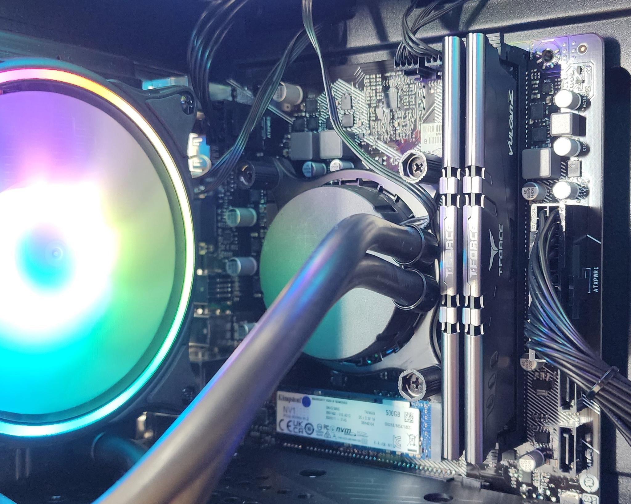 Gaming PC i3-10105F 16GB RAM 500GB SSD RX 580 8GB Windows 11 Computer